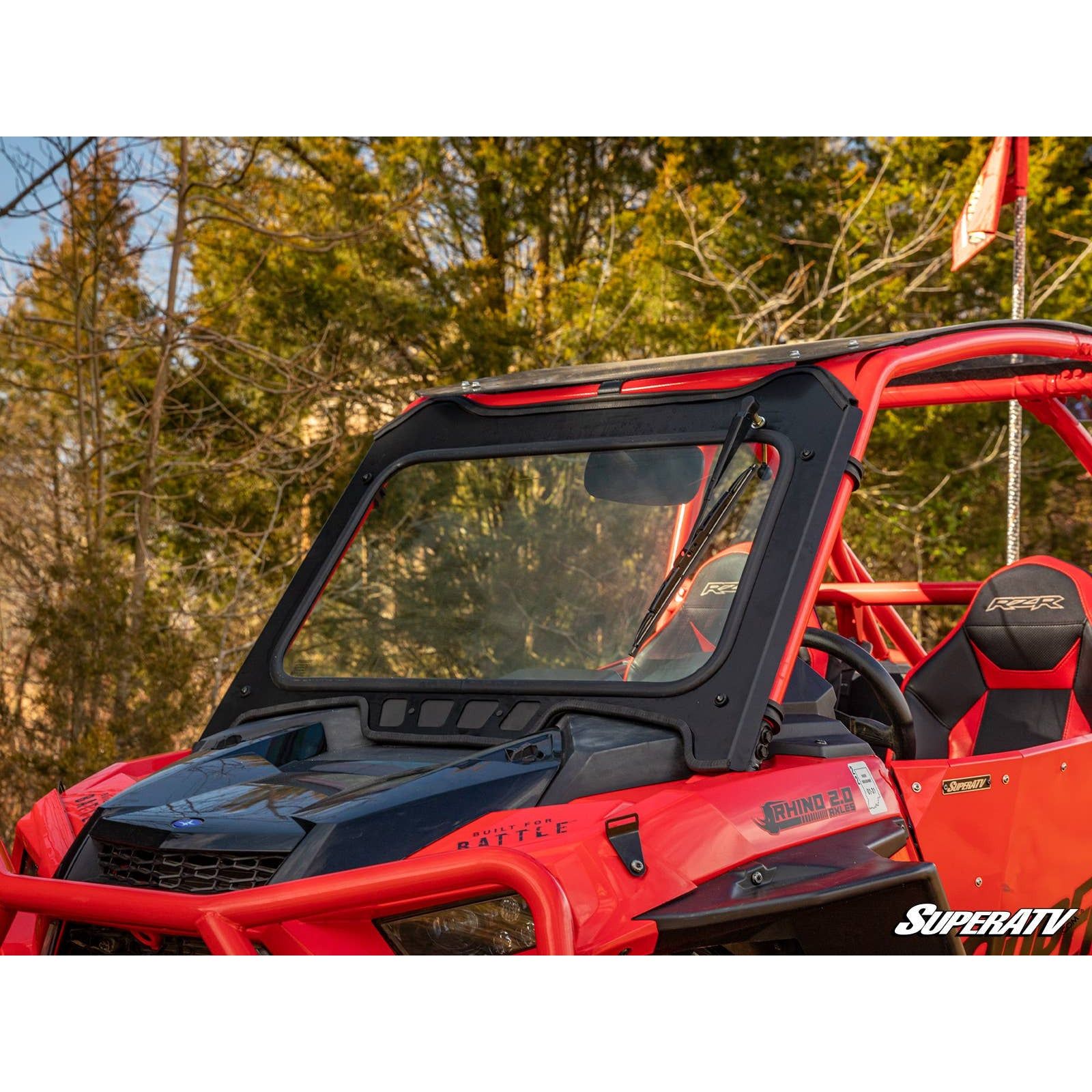 Photo of Polaris RZR Turbo S Glass Windshield by SuperATV - Premium Windshields for UTVs / Side by Sides