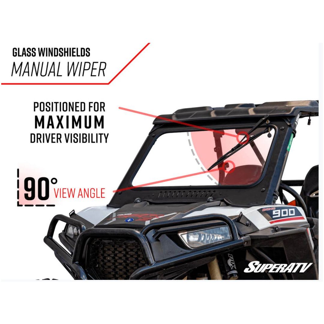 Photo of Polaris RZR Turbo S Glass Windshield by SuperATV - Premium Windshields for UTVs / Side by Sides