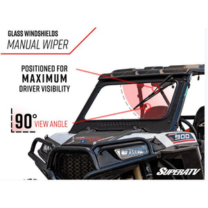 Polaris RZR Turbo S Glass Windshield