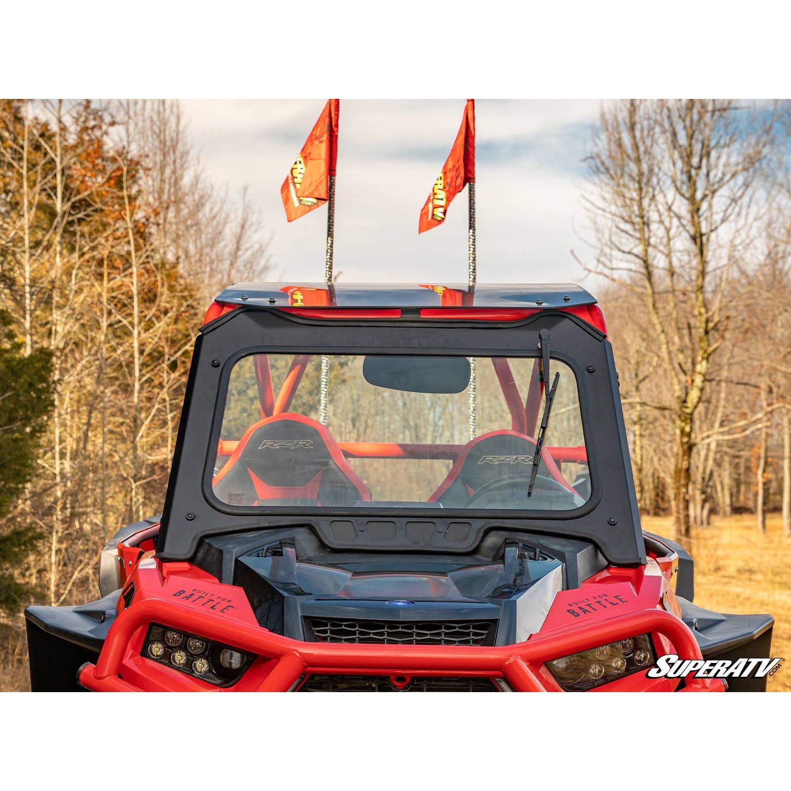 Photo of Polaris RZR Turbo S Glass Windshield by SuperATV - Premium Windshields for UTVs / Side by Sides