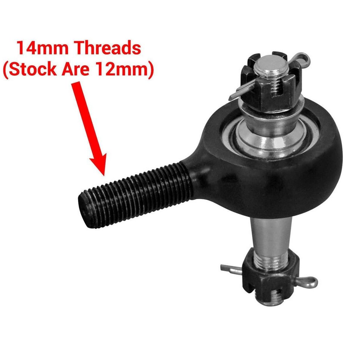 Photo of Polaris RZR Turbo S Heavy Duty Tie Rod Kit by SuperATV - Premium Tie Rods for UTVs / Side by Sides