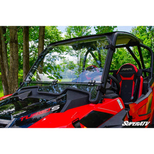 Polaris RZR Turbo S Scratch Resistant Flip Down Windshield