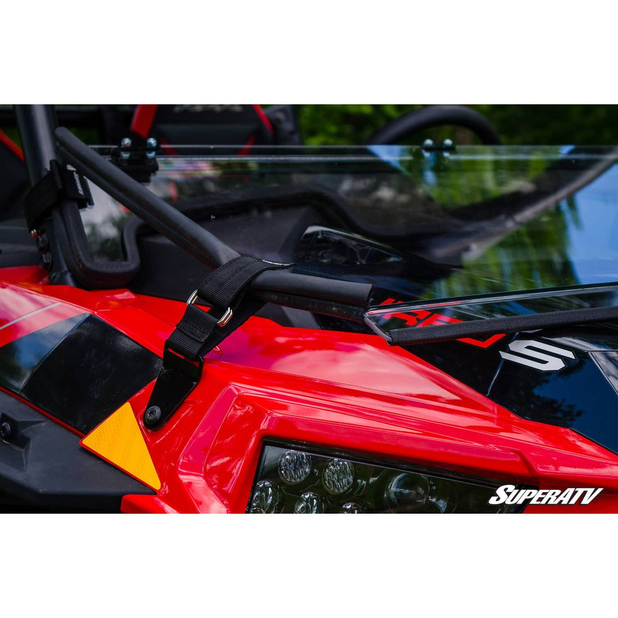 Polaris RZR Turbo S Scratch Resistant Flip Down Windshield