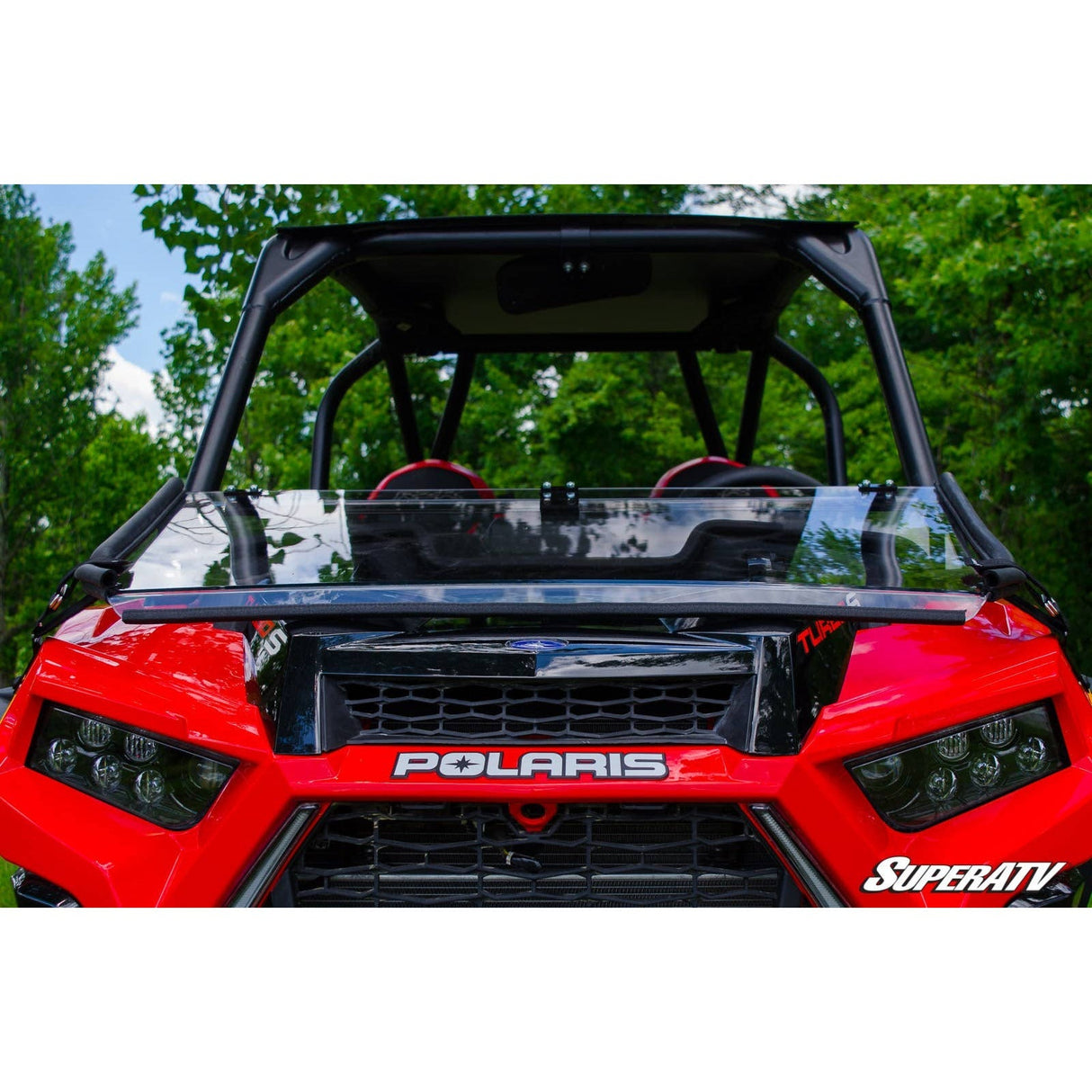 Polaris RZR Turbo S Scratch Resistant Flip Down Windshield