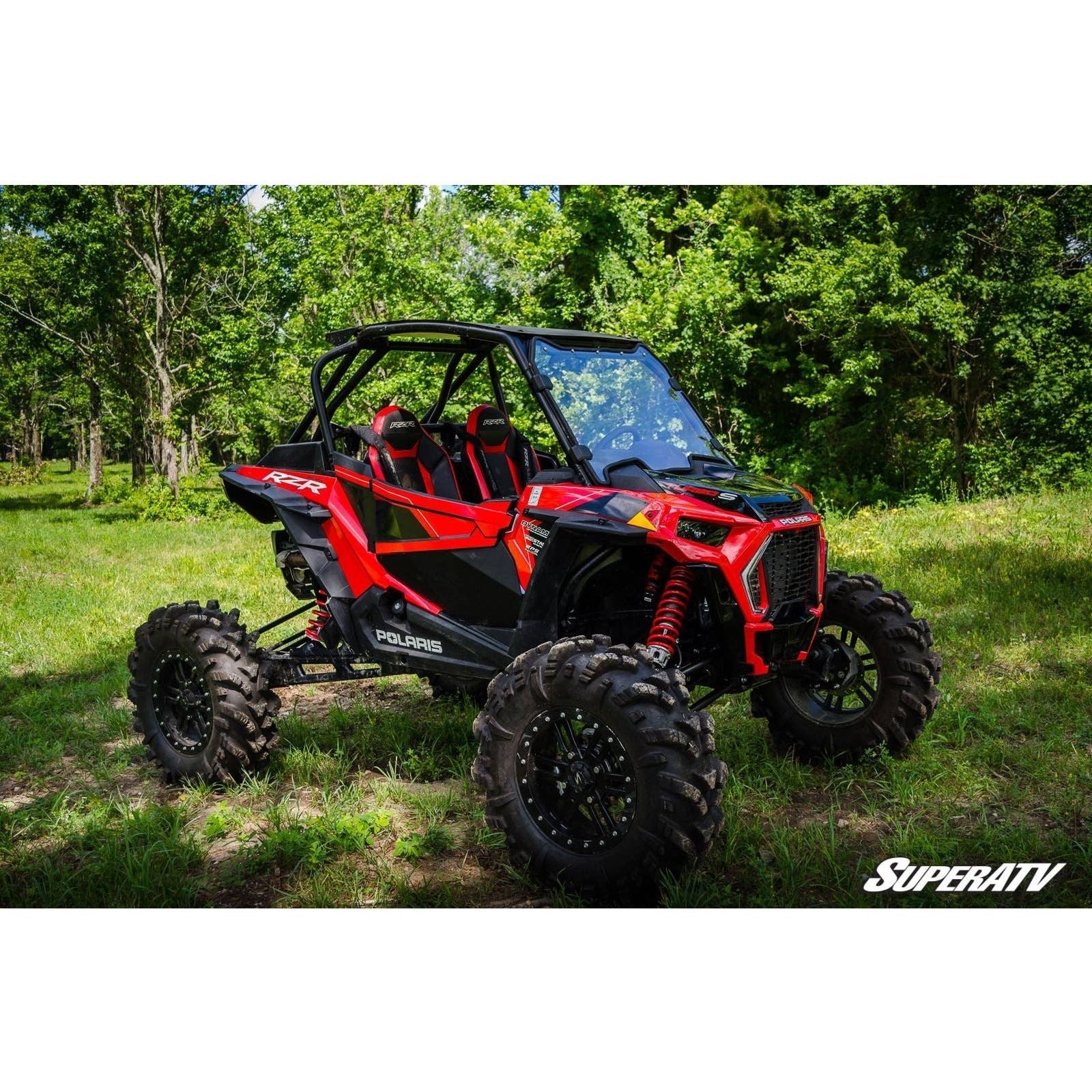 Photo of Polaris RZR Turbo S Scratch Resistant Full Windshield by SuperATV - Premium Windshields for UTVs / Side by Sides
