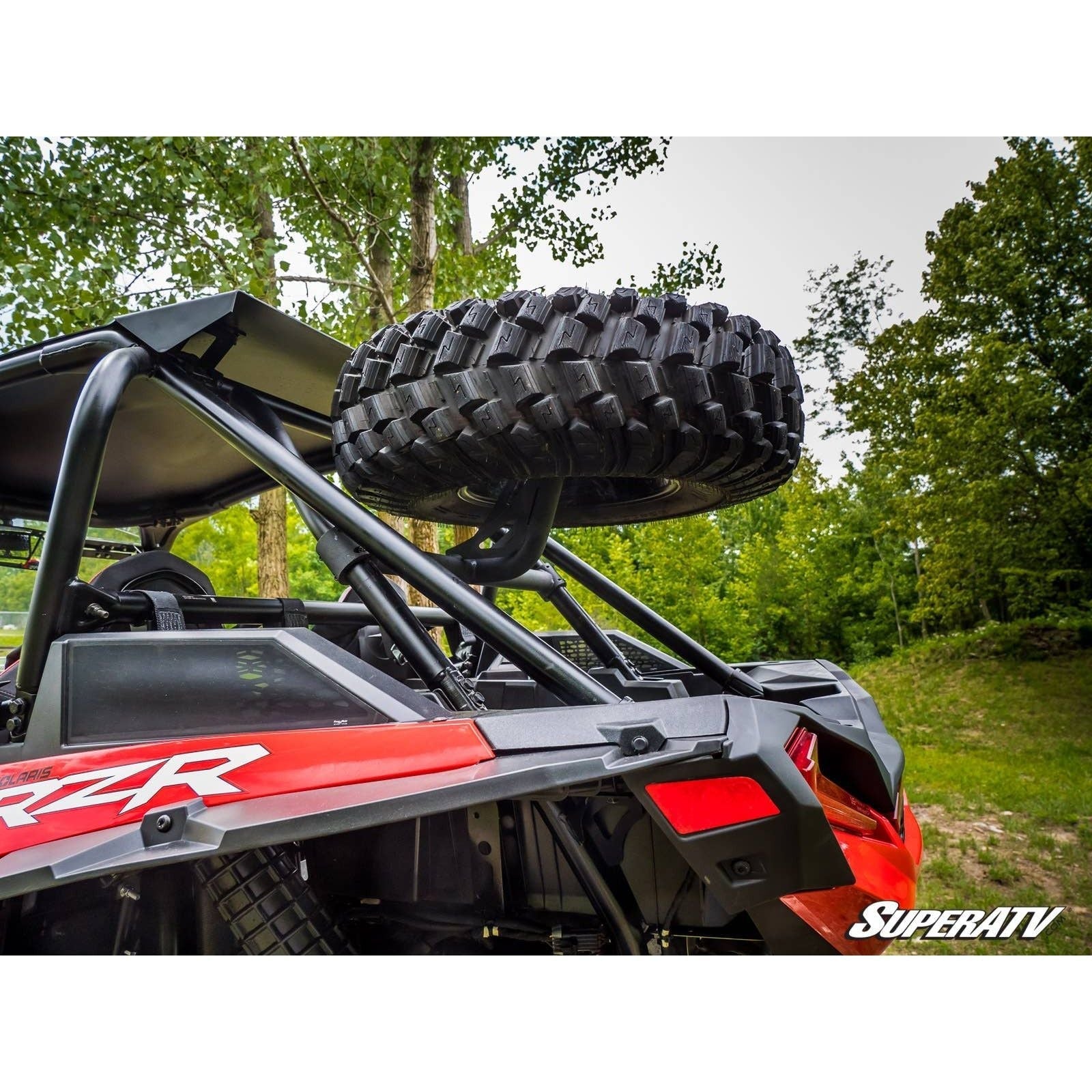 Photo of Polaris RZR Turbo S Spare Tire Carrier by SuperATV - Premium Storage for UTVs / Side by Sides
