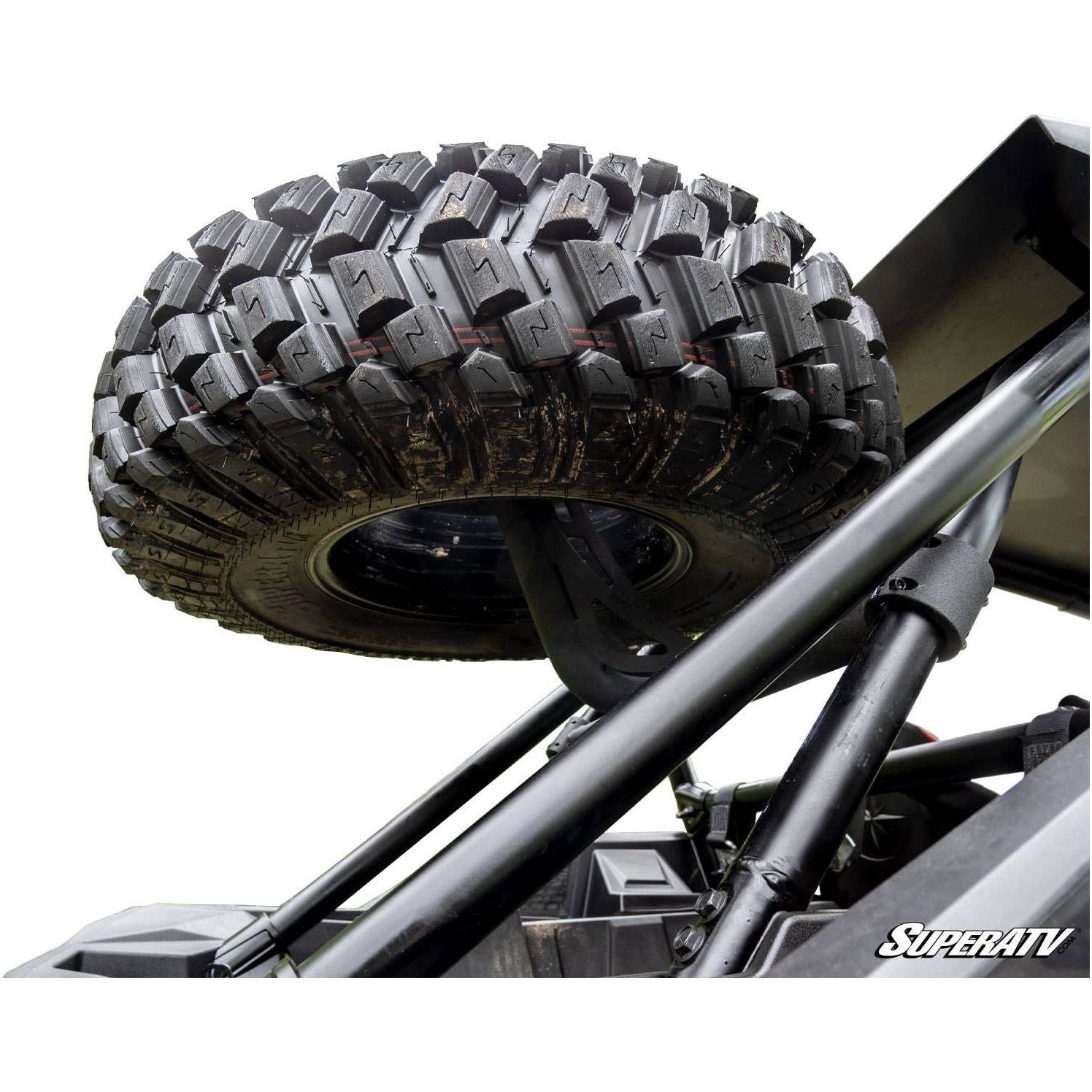 Photo of Polaris RZR Turbo S Spare Tire Carrier by SuperATV - Premium Storage for UTVs / Side by Sides