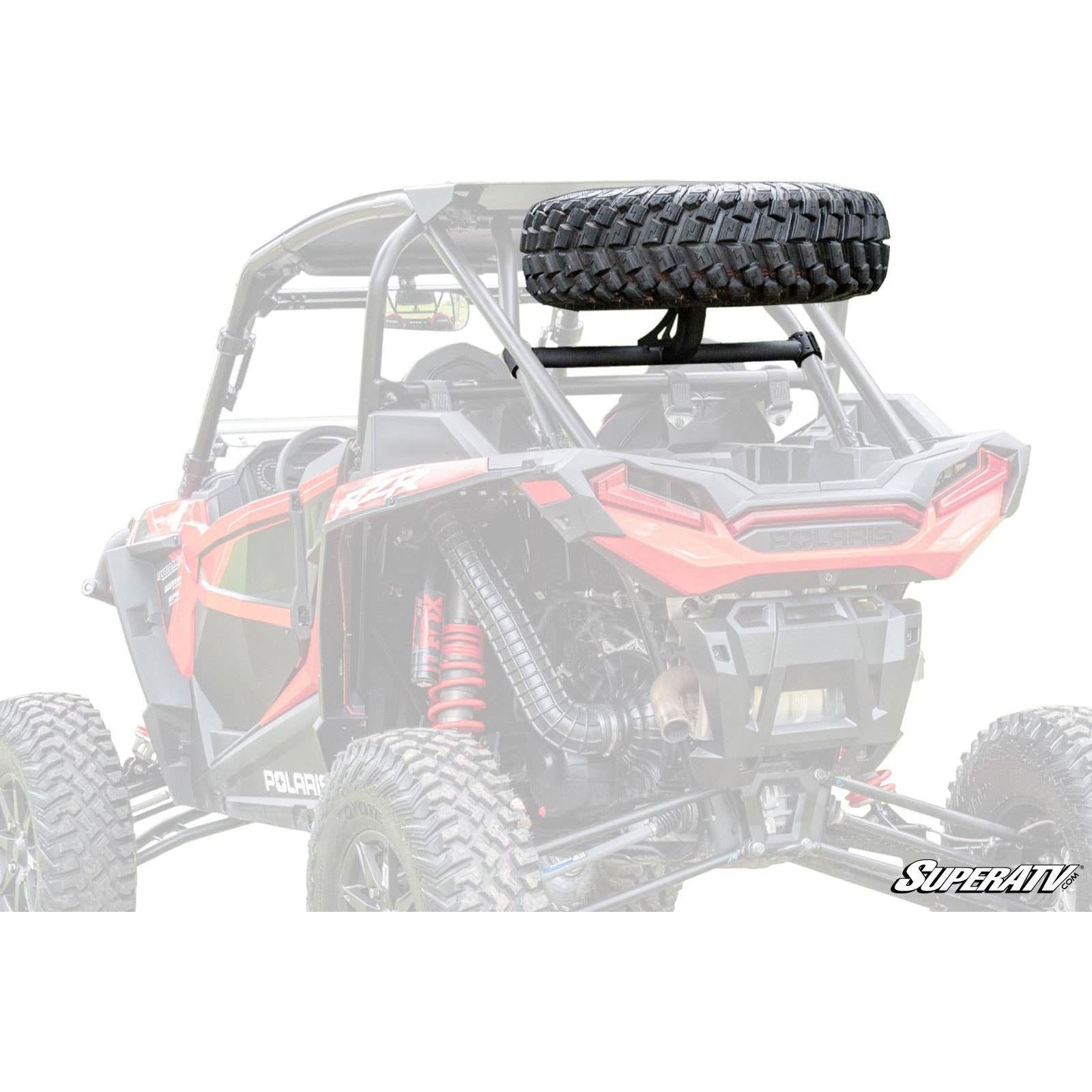 Photo of Polaris RZR Turbo S Spare Tire Carrier by SuperATV - Premium Storage for UTVs / Side by Sides