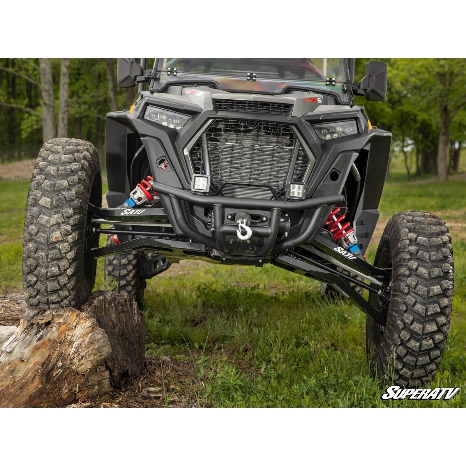 Photo of Polaris RZR Turbo S Winch Ready Front Bumper by SuperATV - Premium Bumpers for UTVs / Side by Sides