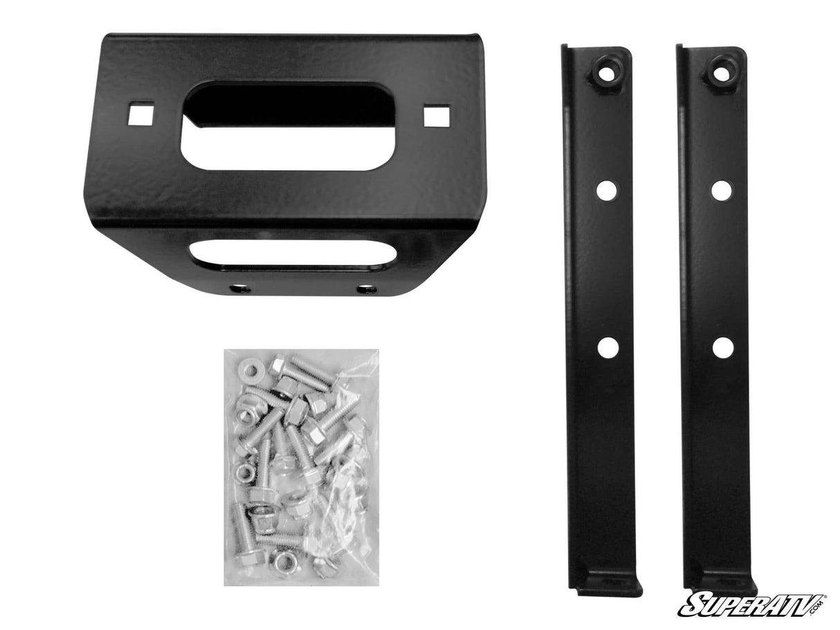 SuperATV Polaris RZR Winch Mounting Plate For 3500 lb. Winches