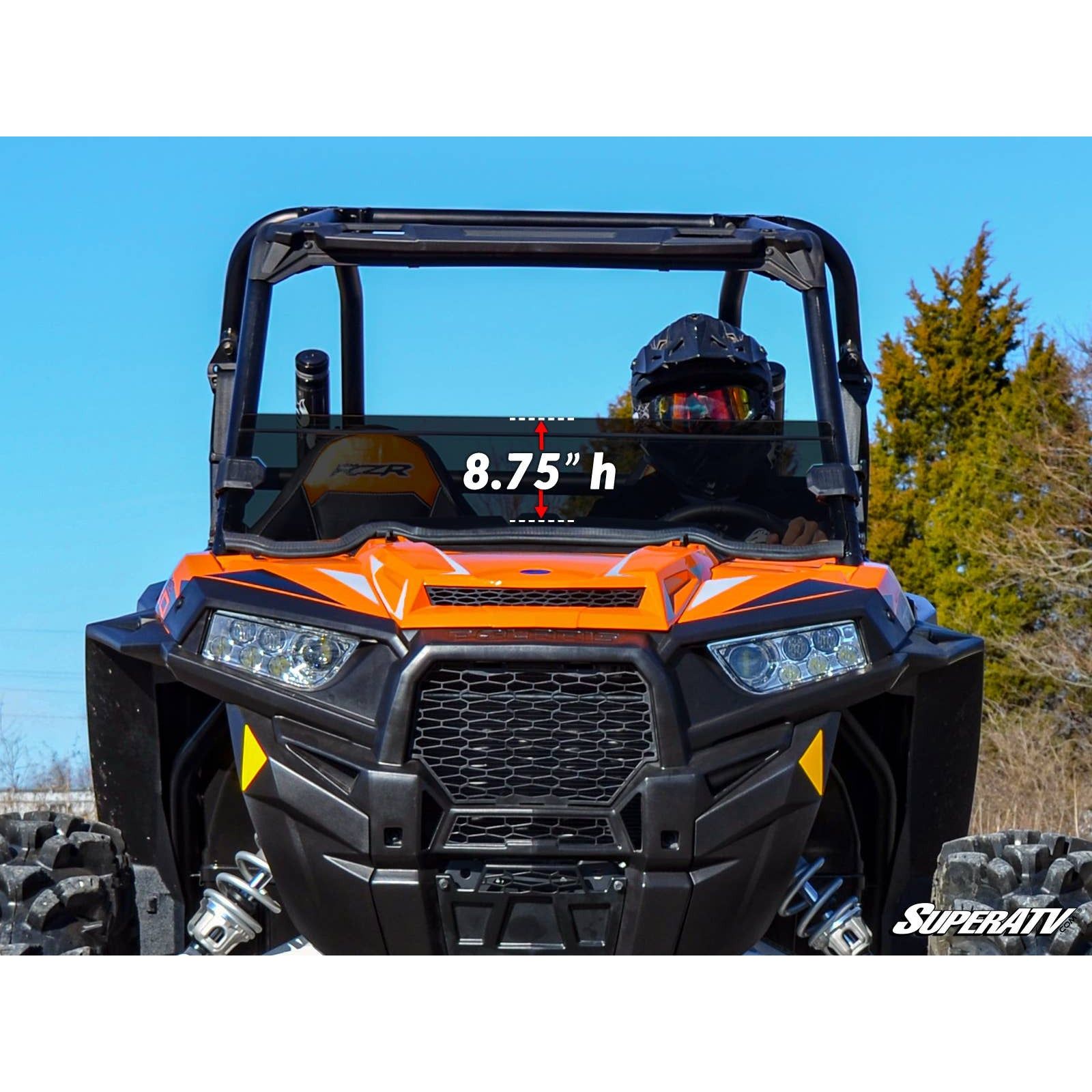 Photo of Polaris RZR XP 1000 Half Windshield (GARAGE SALE) by SuperATV - Premium Windshields for UTVs / Side by Sides