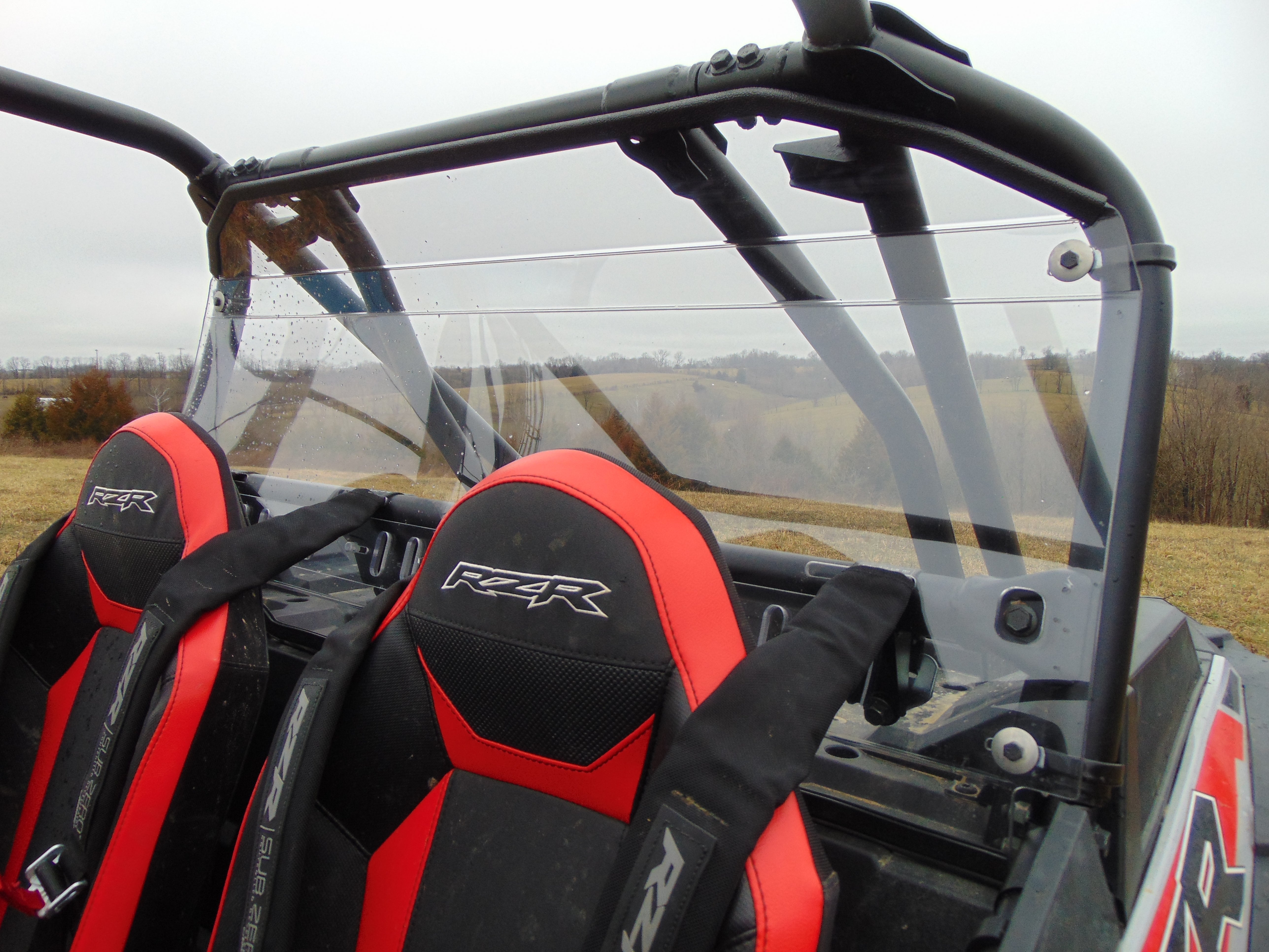 Photo of Polaris RZR XP 4 1000/XP 4 Turbo - 1 Pc Lexan Back Panel w/Clamp and Vent Options by 3 Star UTV - Premium Windshields for UTVs / Side by Sides