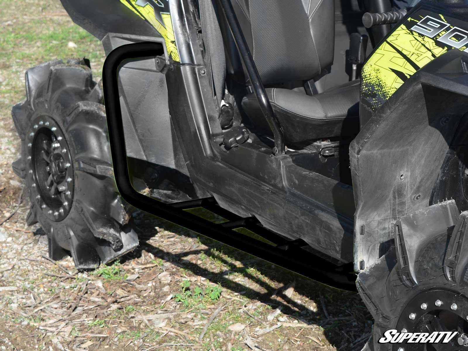 Photo of SuperATV Polaris RZR XP 900 Heavy Duty Rock Sliding Nerf Bars by SuperATV - Premium Nerf Bars for UTVs / Side by Sides