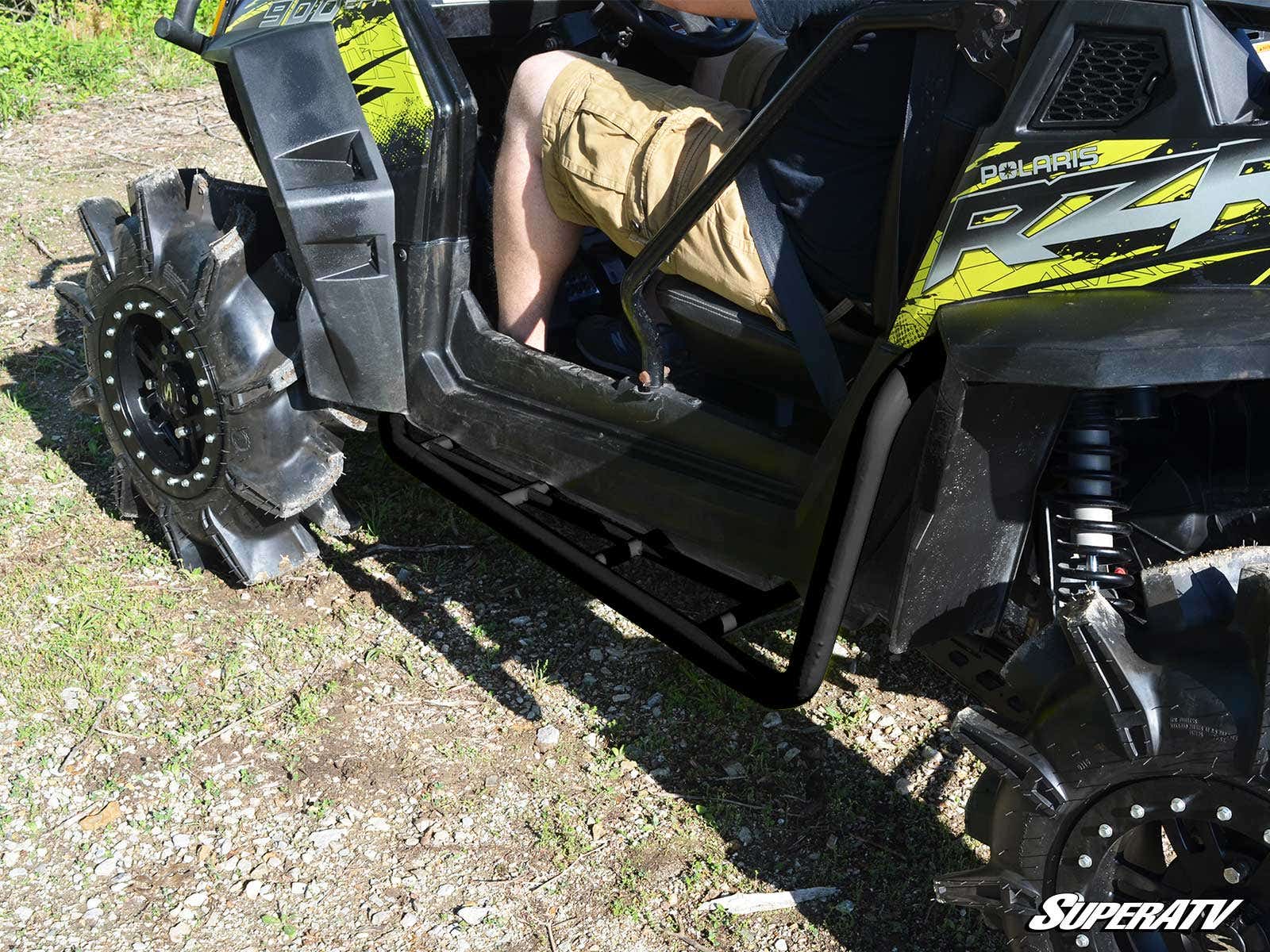 Photo of SuperATV Polaris RZR XP 900 Heavy Duty Rock Sliding Nerf Bars by SuperATV - Premium Nerf Bars for UTVs / Side by Sides