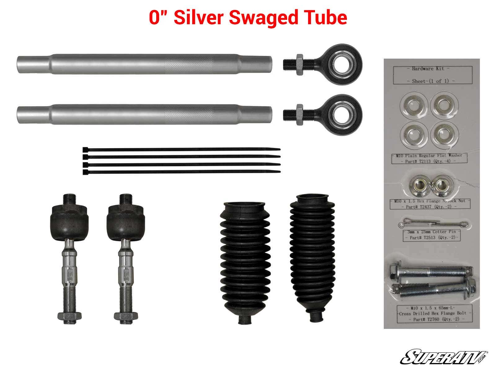 Photo of SuperATV Polaris RZR XP 900 Heavy Duty Tie Rod Kit by SuperATV - Premium Tie Rods for UTVs / Side by Sides