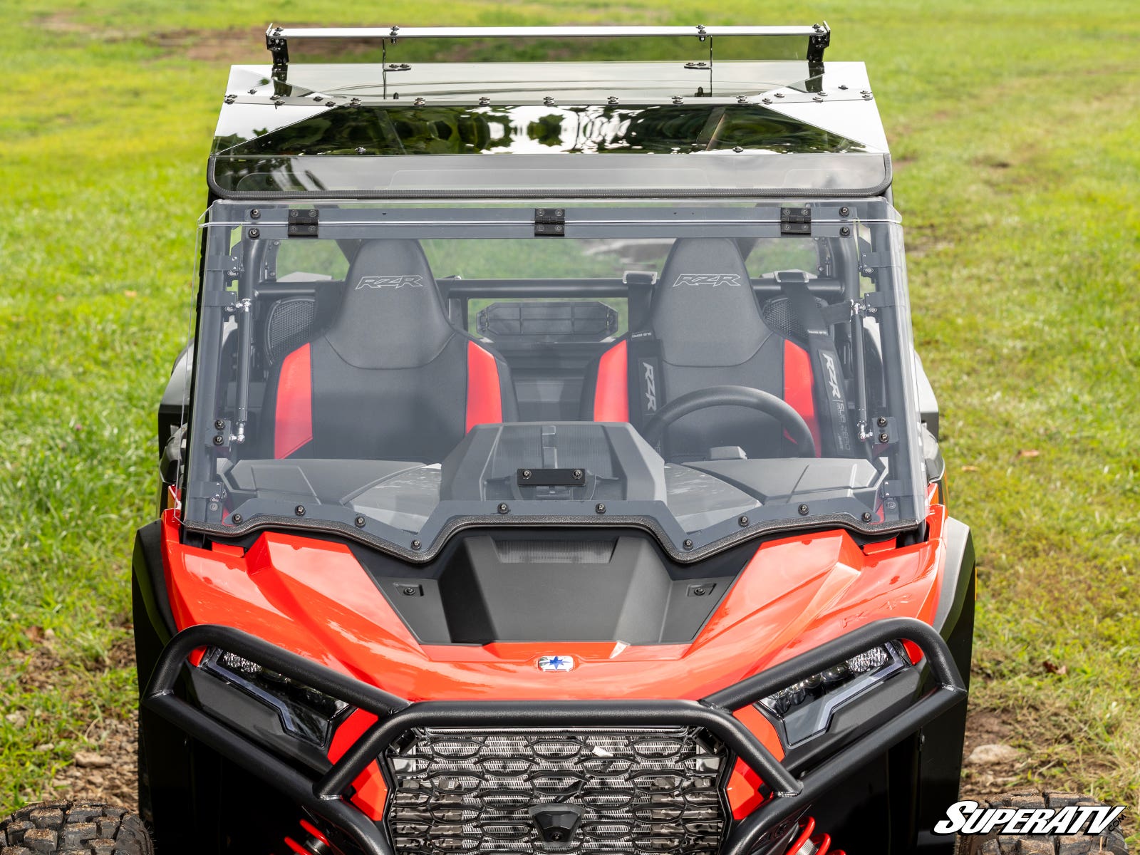 Photo of SuperATV Polaris RZR XP Scratch-Resistant Flip Windshield by SuperATV - Premium Windshields for UTVs / Side by Sides