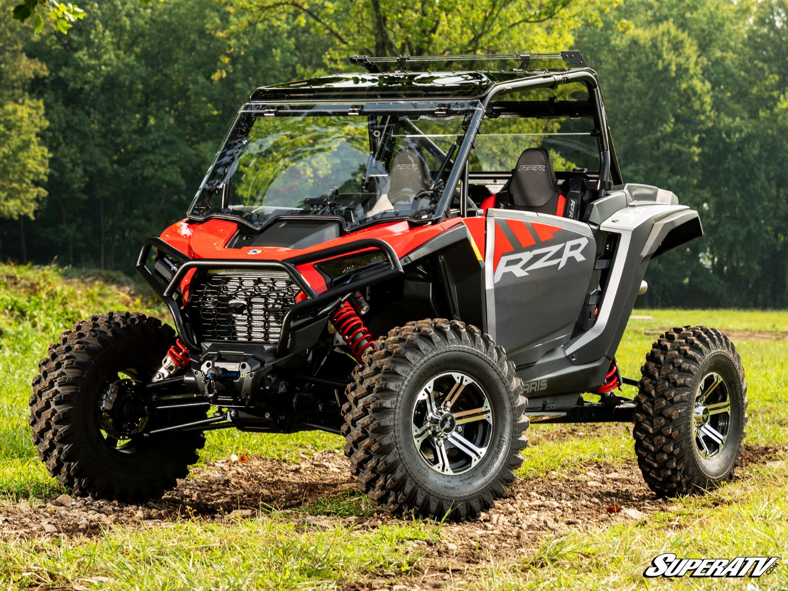 Photo of SuperATV Polaris RZR XP Scratch-Resistant Flip Windshield by SuperATV - Premium Windshields for UTVs / Side by Sides
