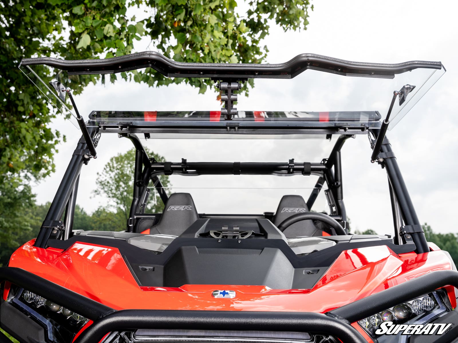 Photo of SuperATV Polaris RZR XP Scratch-Resistant Flip Windshield by SuperATV - Premium Windshields for UTVs / Side by Sides