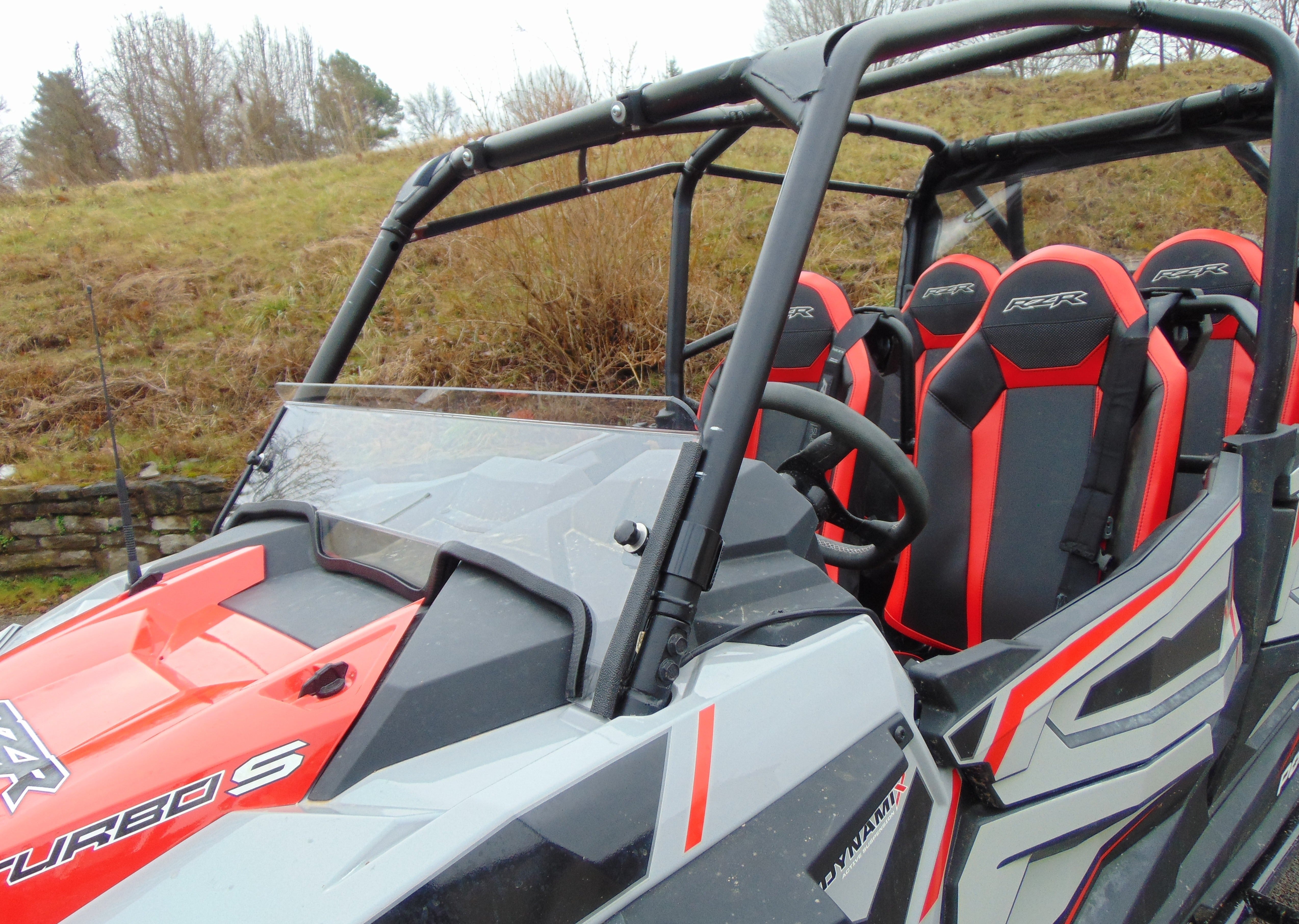 Photo of Polaris RZR XP Turbo S - Half Windshield by 3 Star UTV - Premium Windshields for UTVs / Side by Sides