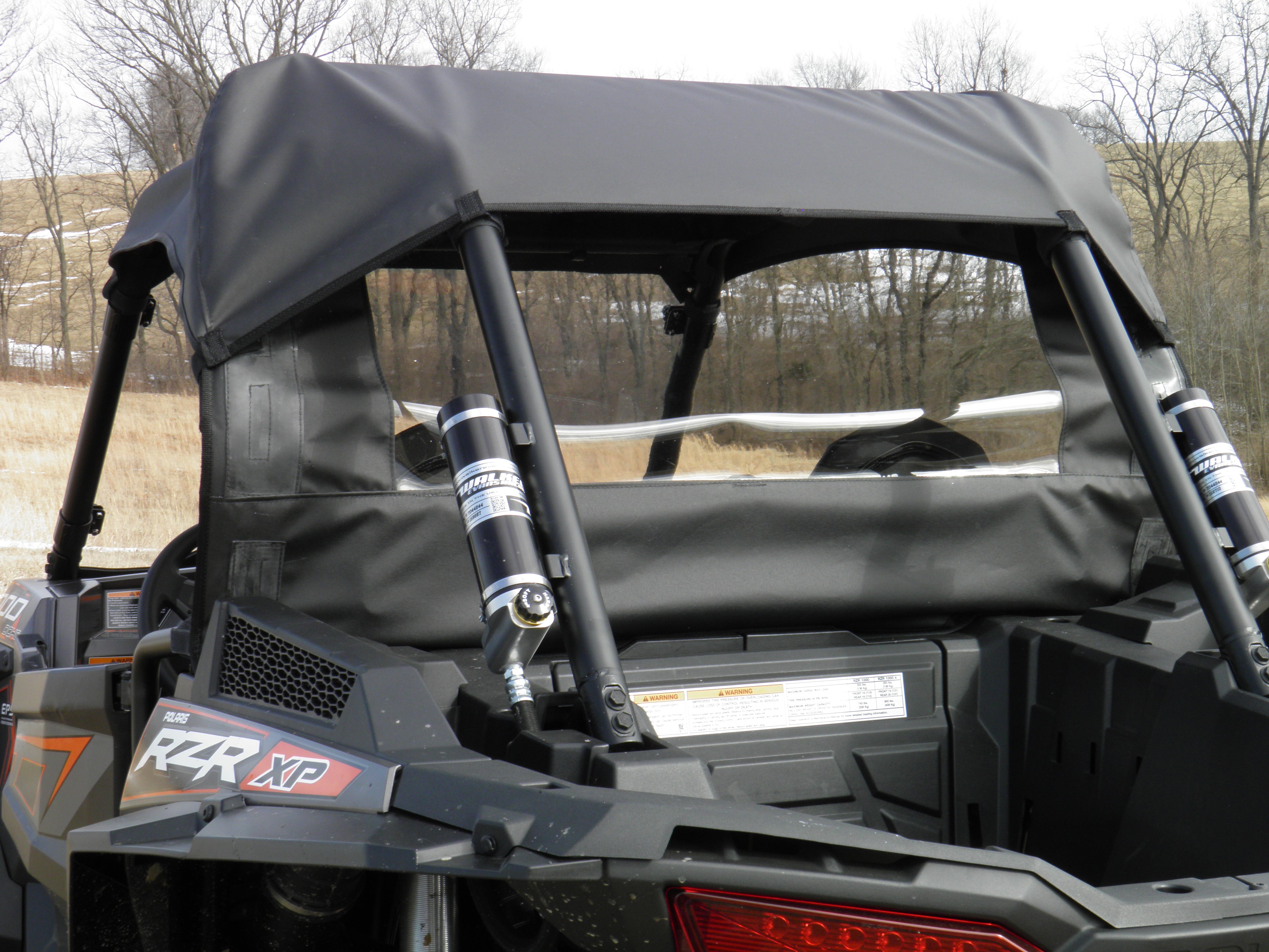 Photo of Polaris RZR XP Turbo S - Soft Back Panel by 3 Star UTV - Premium Enclosures for UTVs / Side by Sides