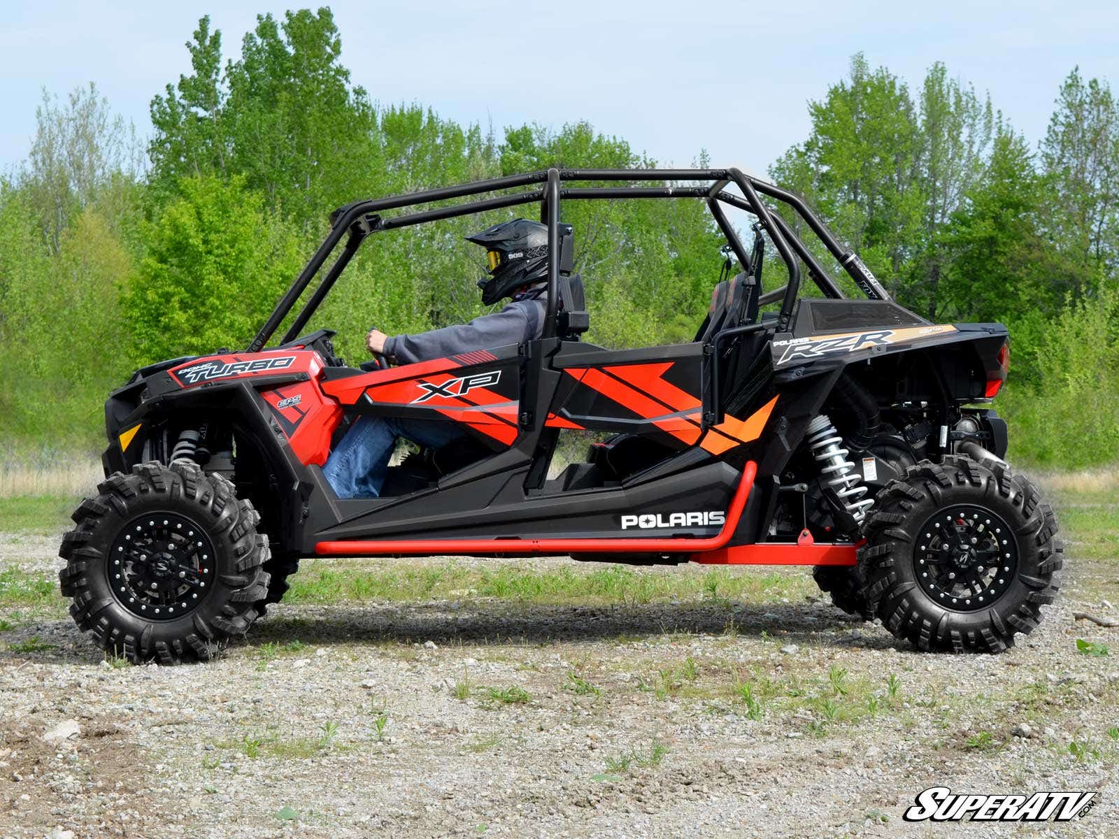 Photo of SuperATV Polaris RZR XP 4 1000 Rock Sliding Nerf Bars by SuperATV - Premium Nerf Bars for UTVs / Side by Sides
