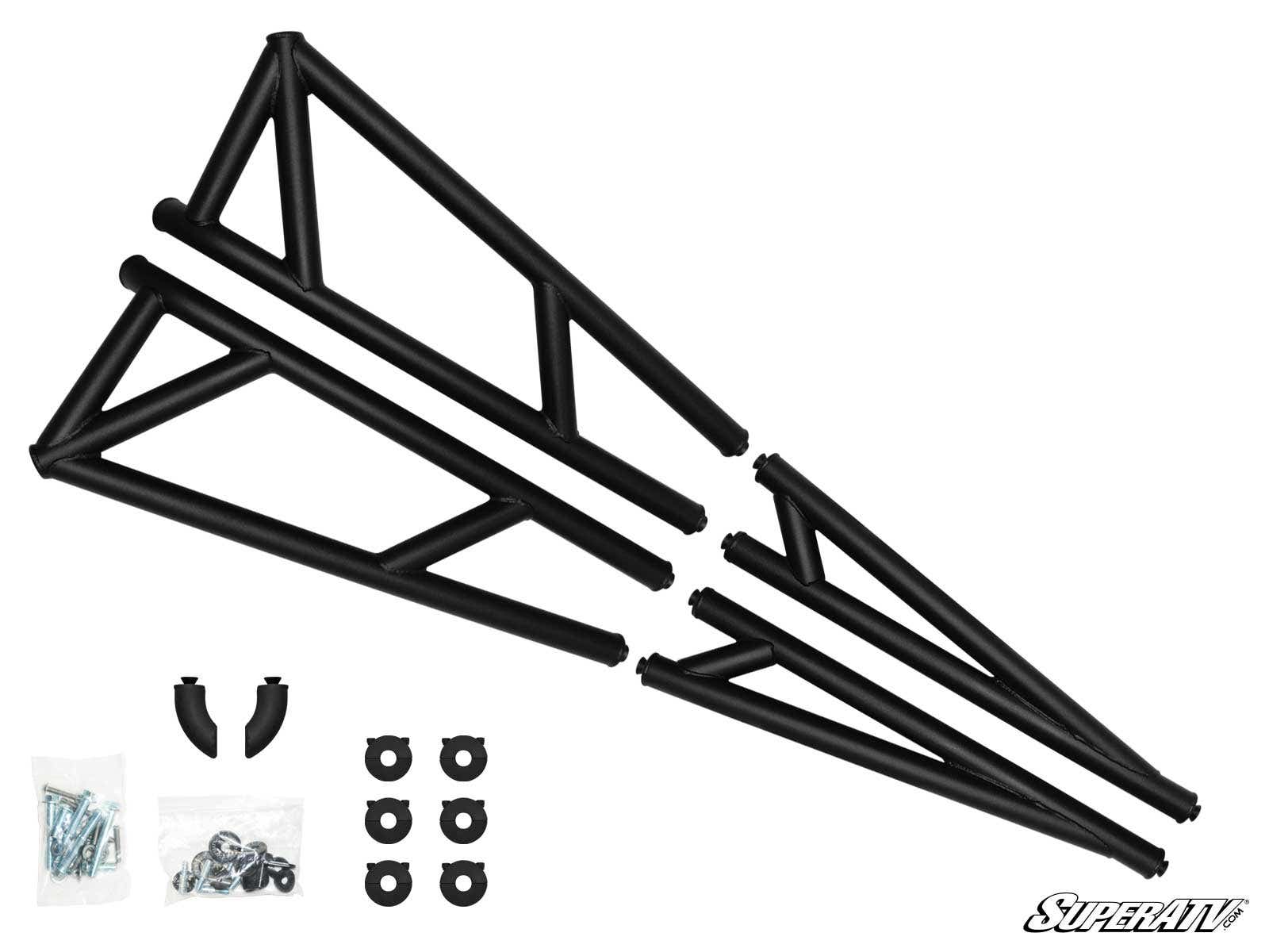 Photo of SuperATV Polaris RZR XP Turbo Nerf Bar - Black by SuperATV - Premium Nerf Bars for UTVs / Side by Sides