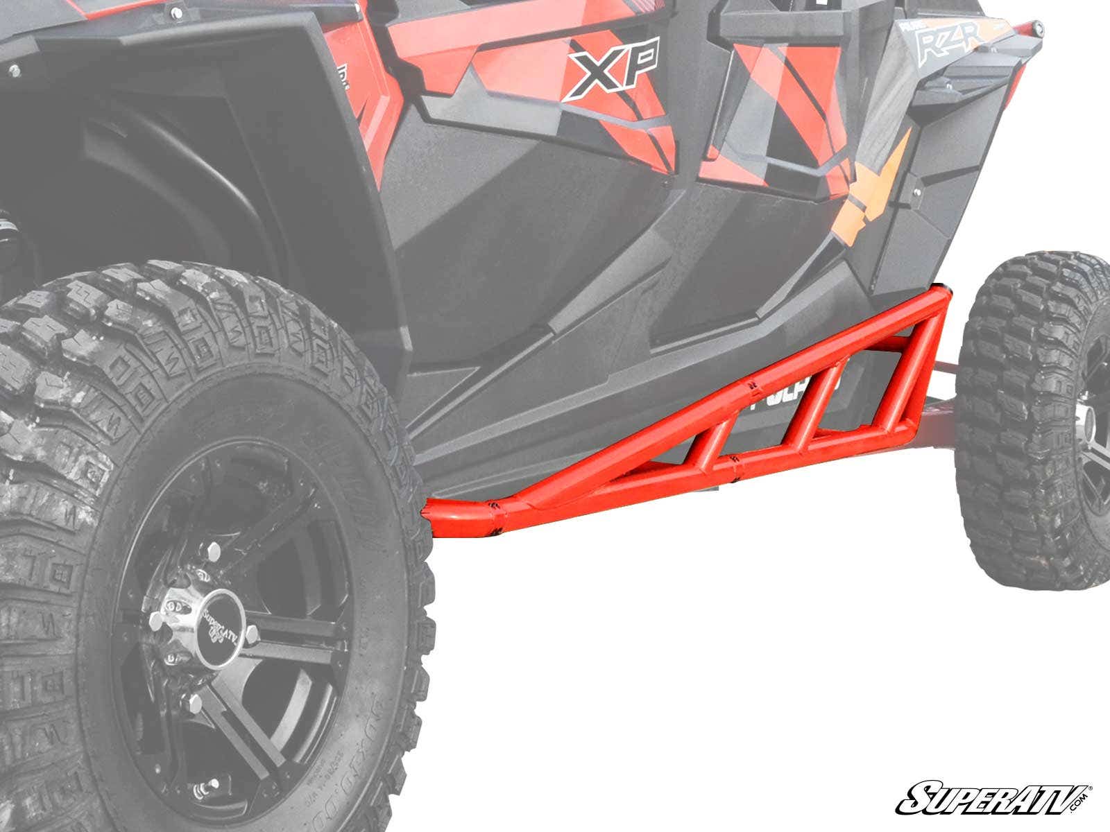 Photo of SuperATV Polaris RZR XP Turbo Nerf Bar - Black by SuperATV - Premium Nerf Bars for UTVs / Side by Sides