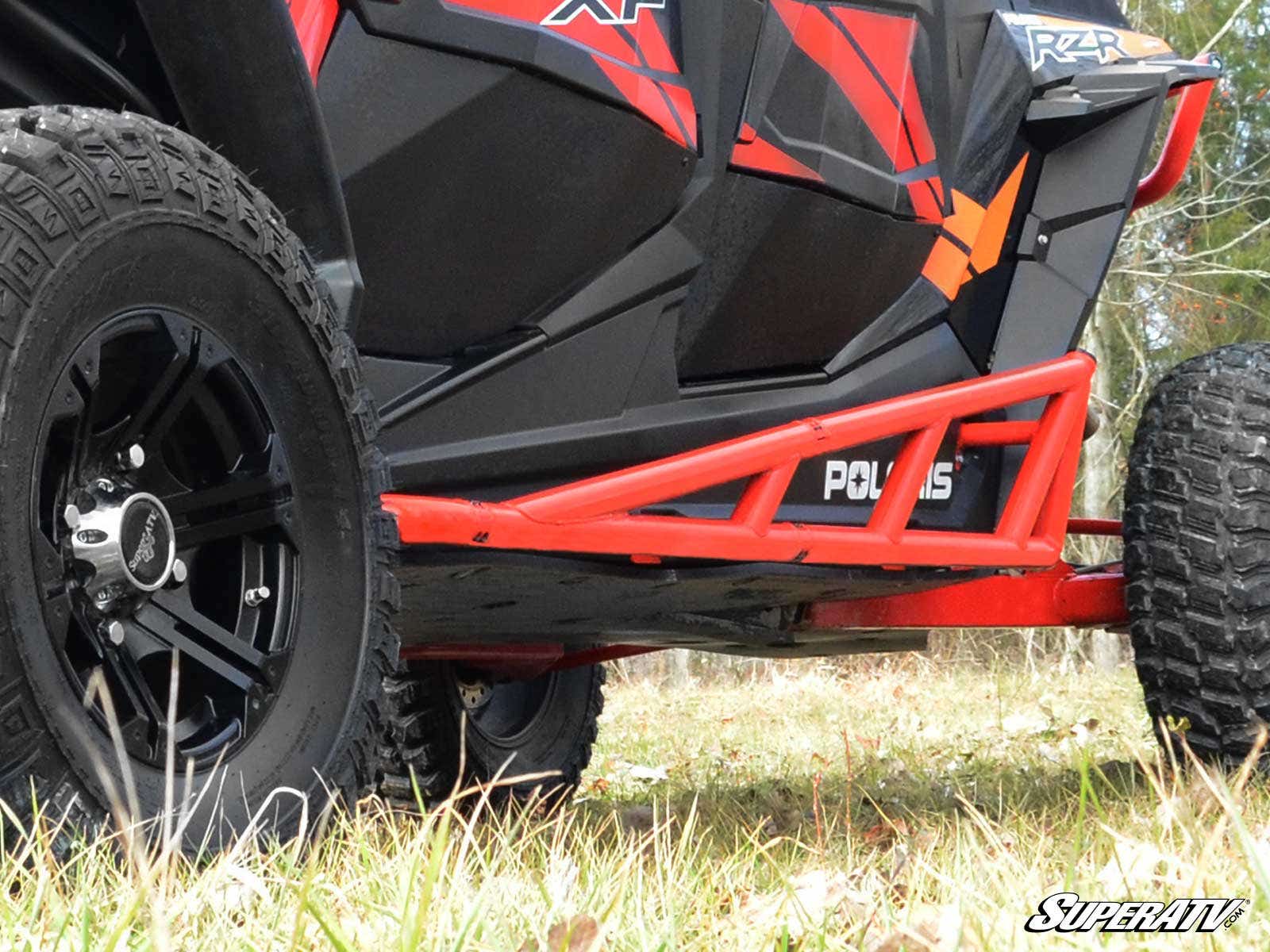 Photo of SuperATV Polaris RZR XP Turbo Nerf Bar - Black by SuperATV - Premium Nerf Bars for UTVs / Side by Sides
