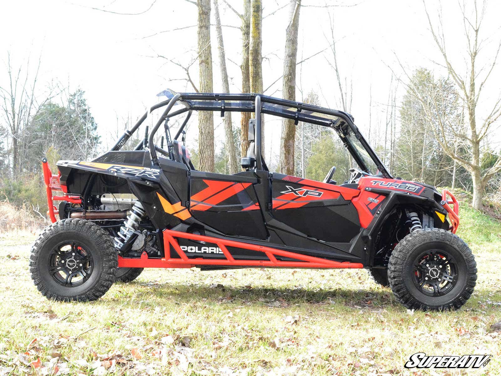 Photo of SuperATV Polaris RZR XP Turbo Nerf Bar - Black by SuperATV - Premium Nerf Bars for UTVs / Side by Sides
