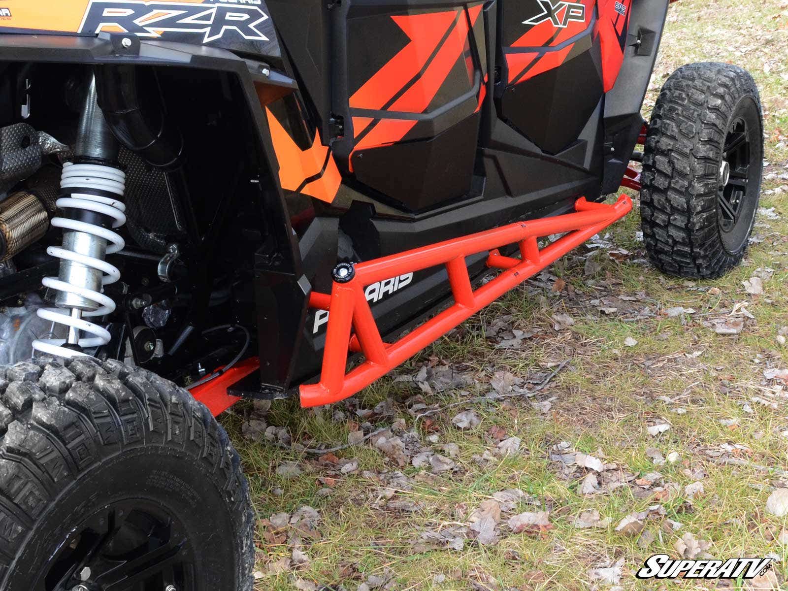 Photo of SuperATV Polaris RZR XP Turbo Nerf Bar - Black by SuperATV - Premium Nerf Bars for UTVs / Side by Sides