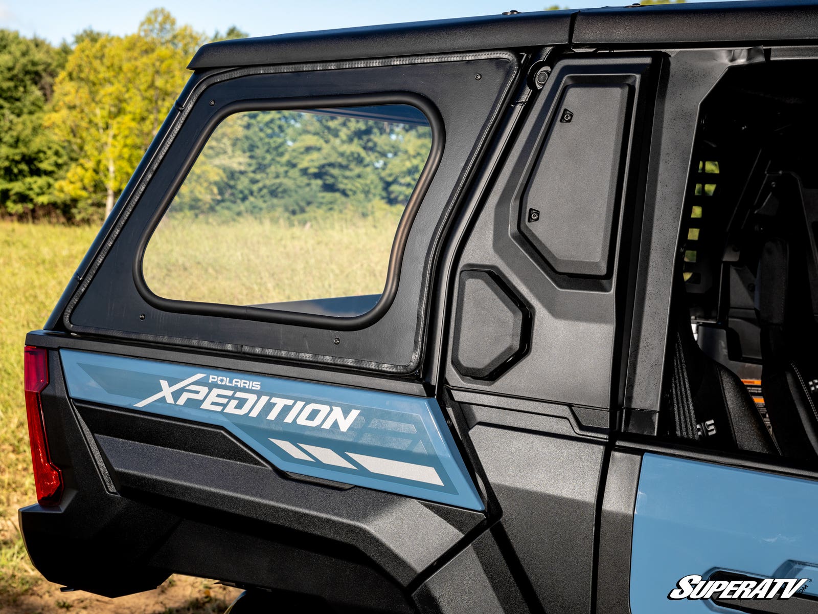 Photo of SuperATV Polaris Xpedition ADV Rear Side Windows by SuperATV - Premium Windshields for UTVs / Side by Sides