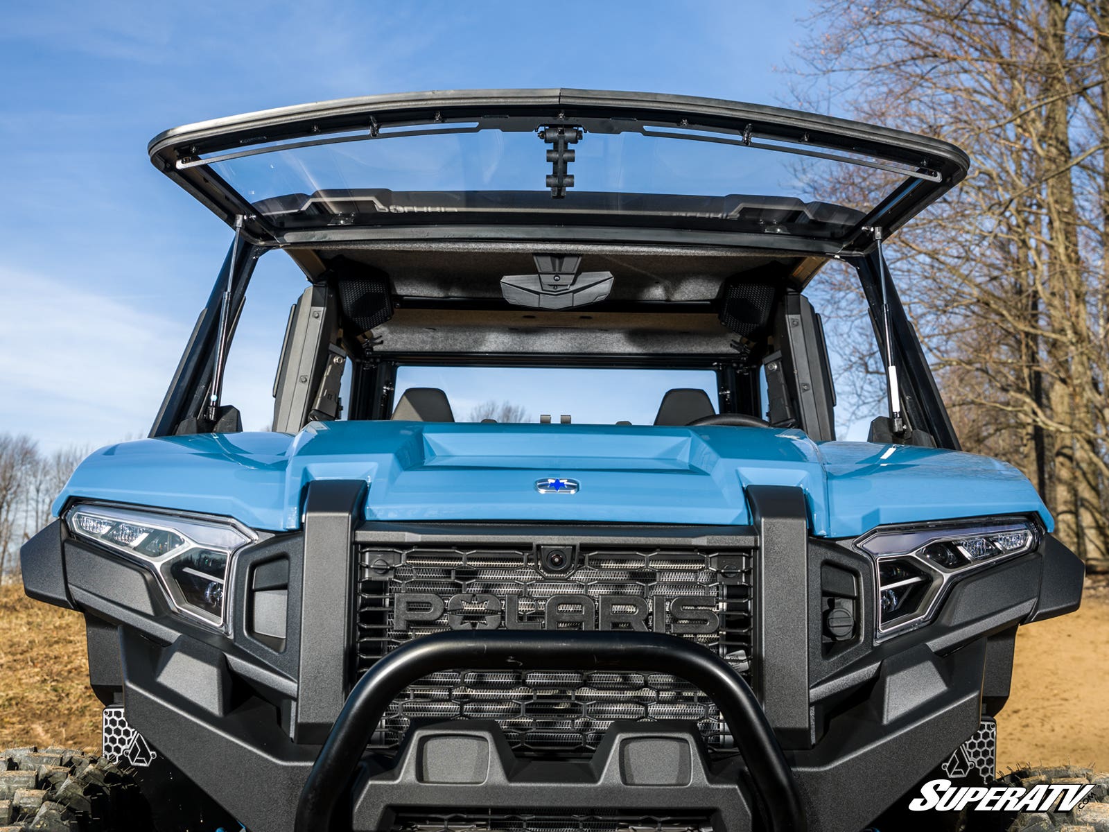 Photo of SuperATV Polaris Xpedition Scratch-Resistant Flip Windshield by SuperATV - Premium Windshields for UTVs / Side by Sides