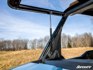 SuperATV Polaris Xpedition Scratch-Resistant Flip Windshield