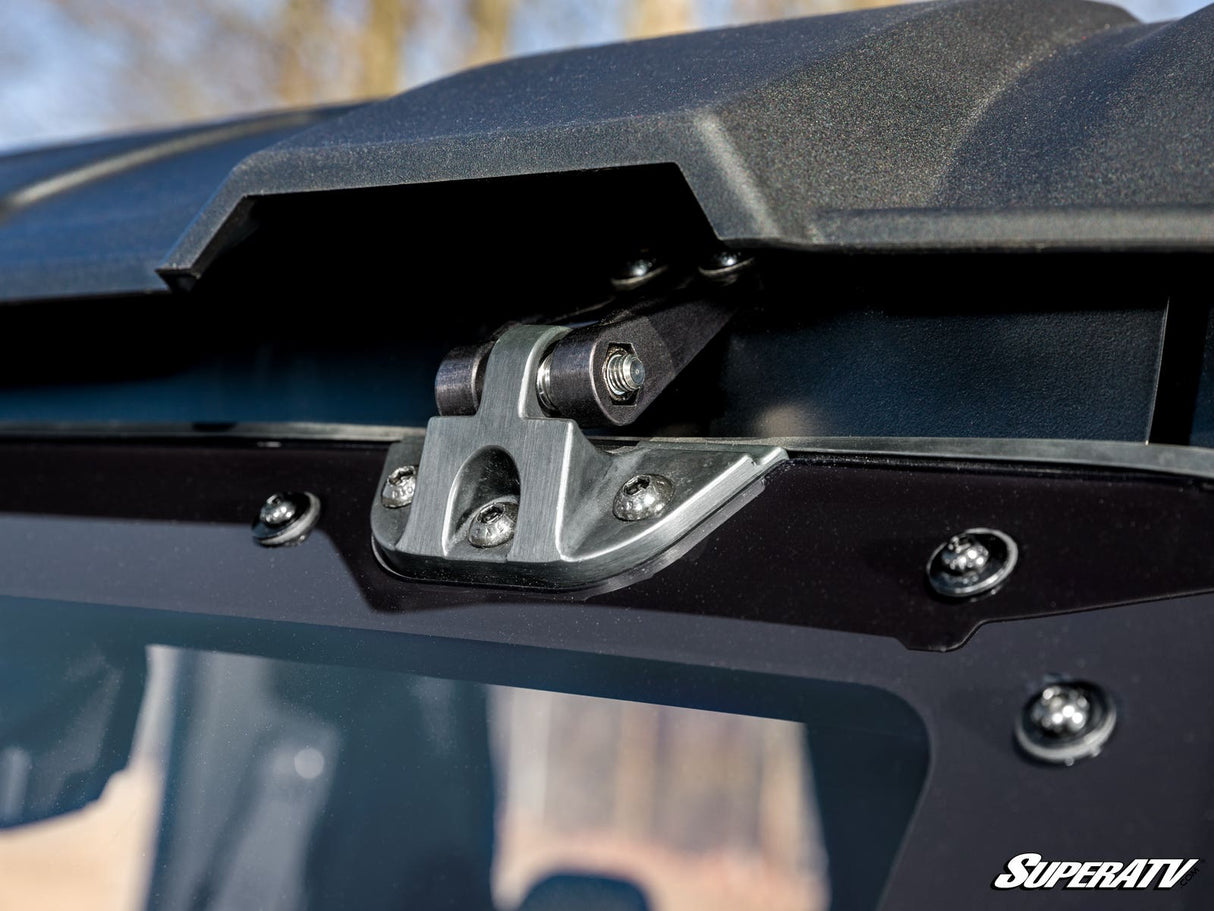 SuperATV Polaris Xpedition Scratch-Resistant Flip Windshield