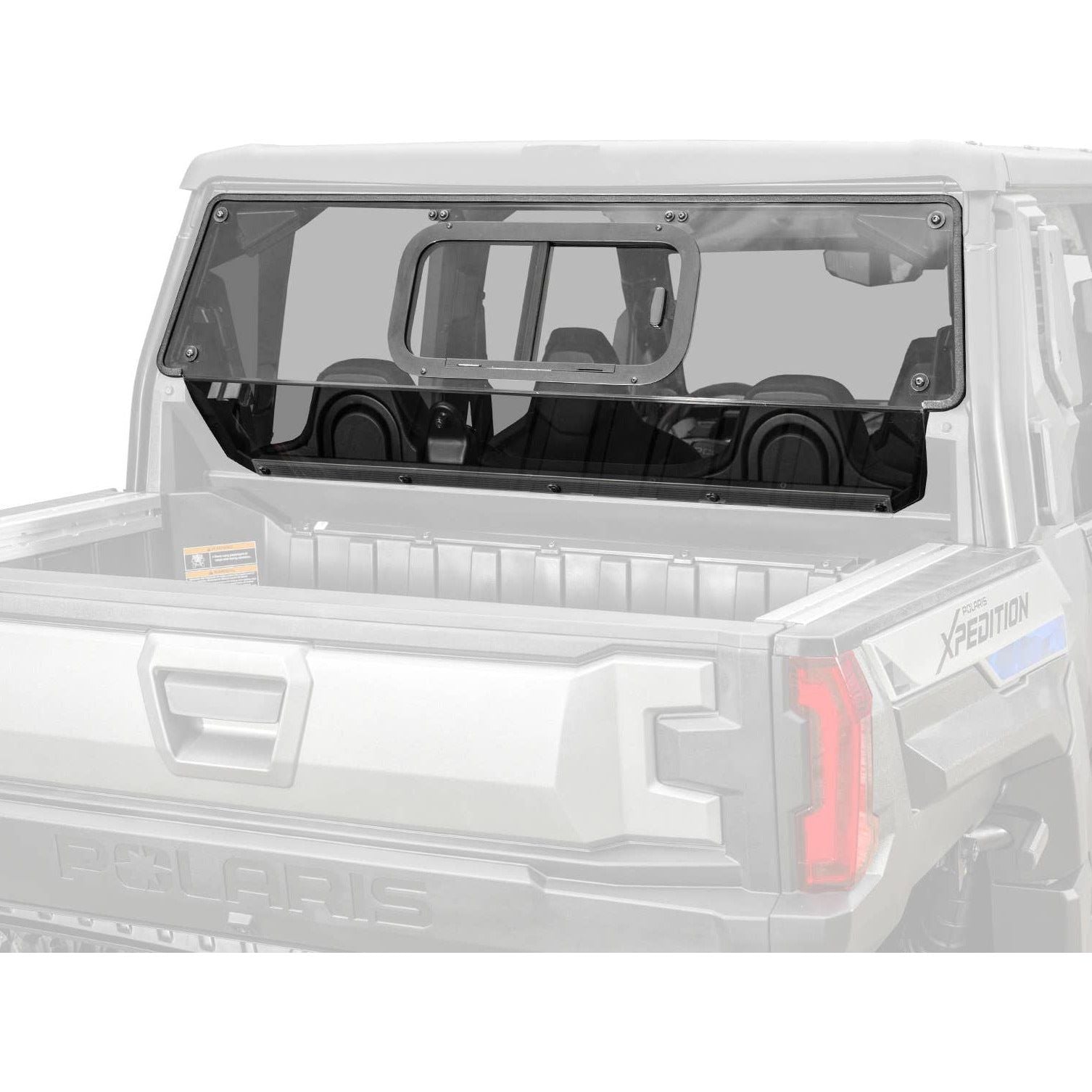Photo of Polaris Xpedition Sliding Rear Windshield by SuperATV - Premium Windshields for UTVs / Side by Sides