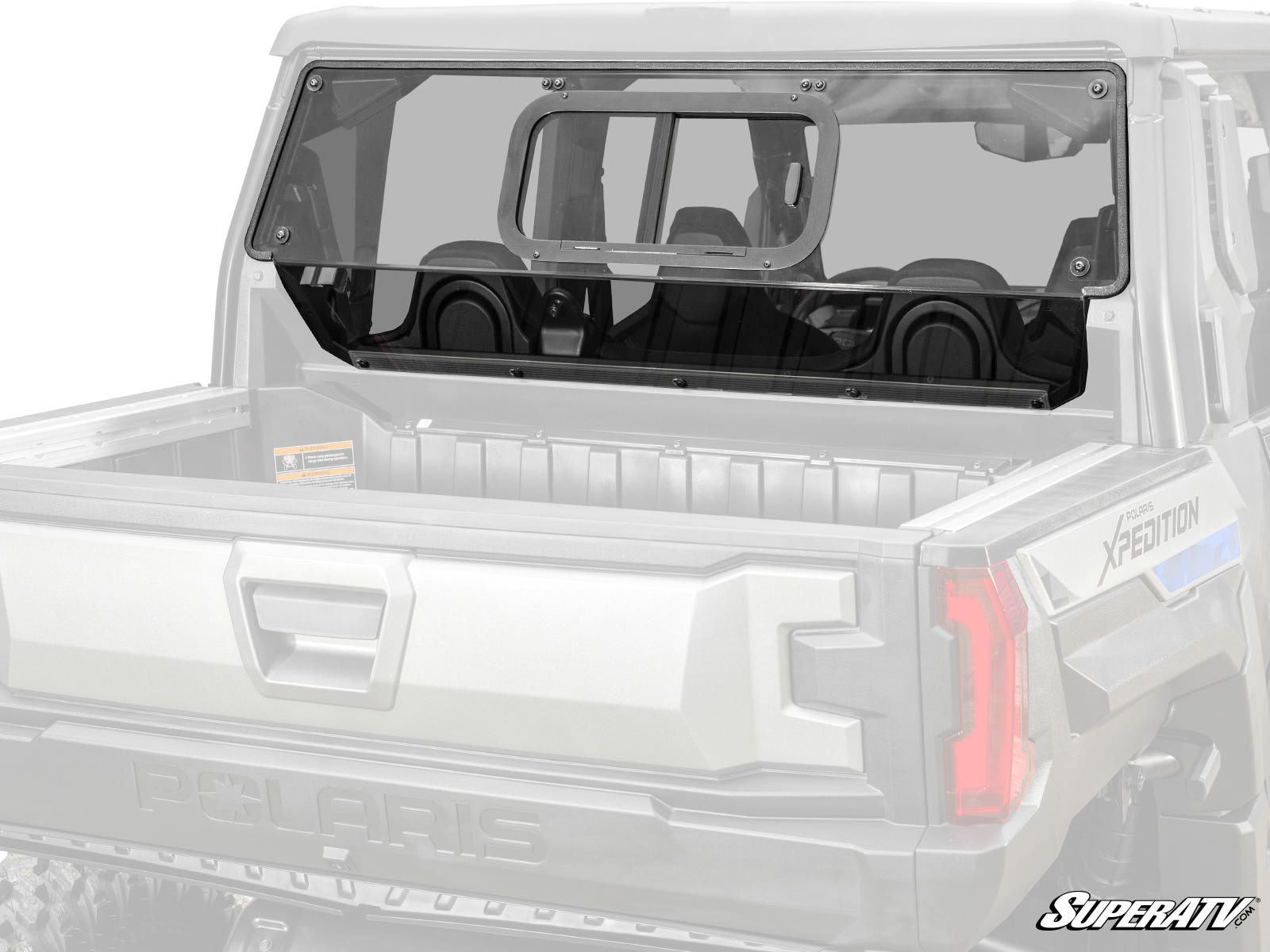 Photo of SuperATV Polaris Xpedition XP Sliding Rear Windshield by SuperATV - Premium Windshields for UTVs / Side by Sides