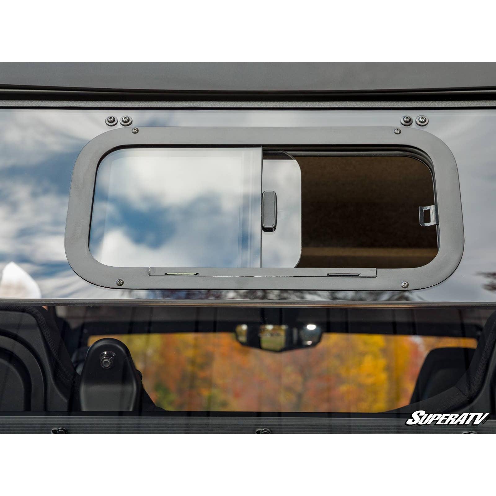 Photo of Polaris Xpedition Sliding Rear Windshield by SuperATV - Premium Windshields for UTVs / Side by Sides