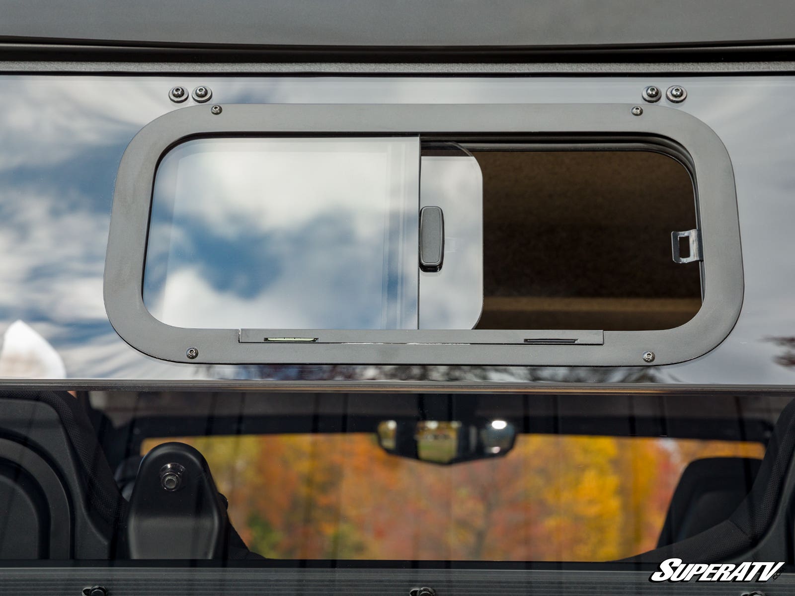 Photo of SuperATV Polaris Xpedition XP Sliding Rear Windshield by SuperATV - Premium Windshields for UTVs / Side by Sides