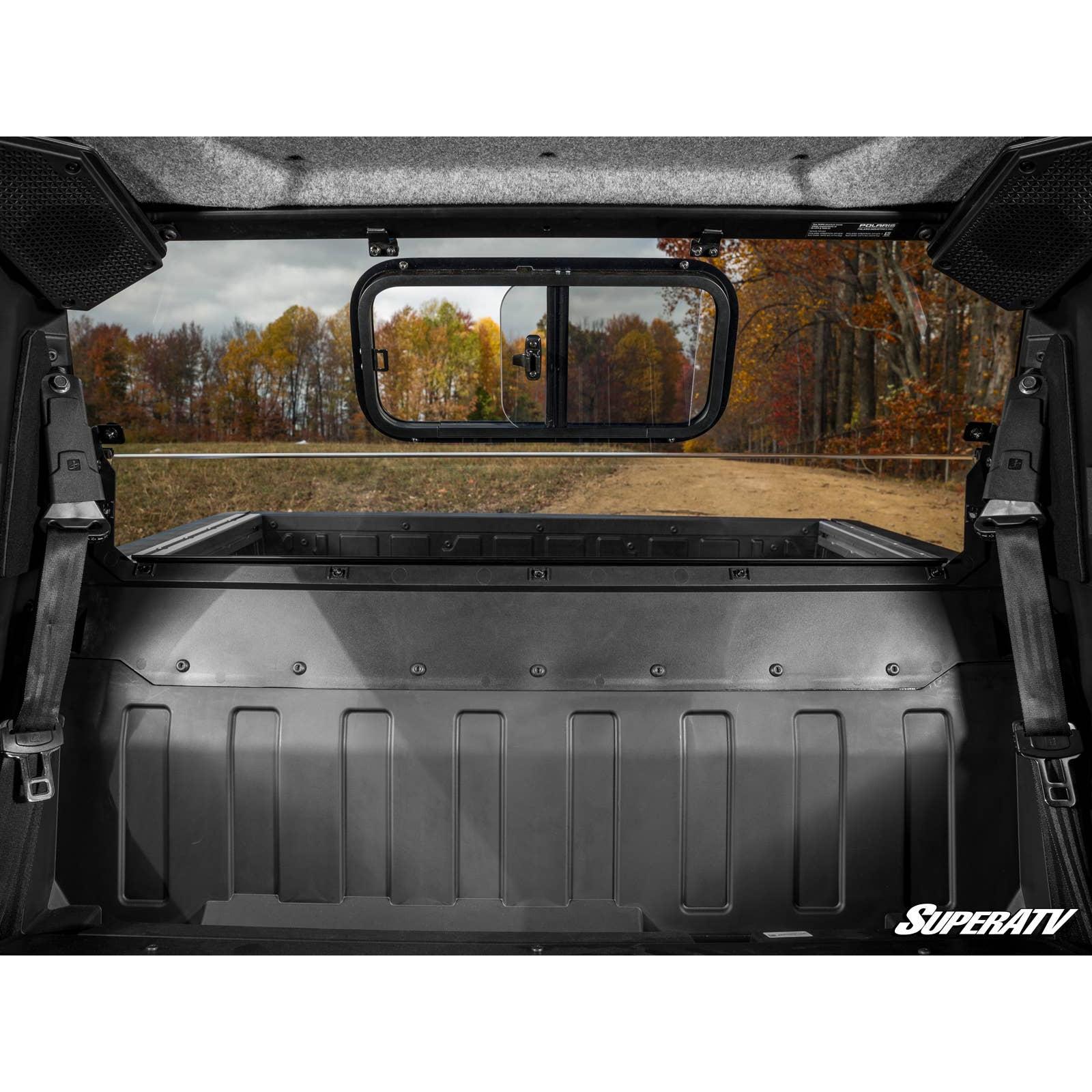Photo of Polaris Xpedition Sliding Rear Windshield by SuperATV - Premium Windshields for UTVs / Side by Sides