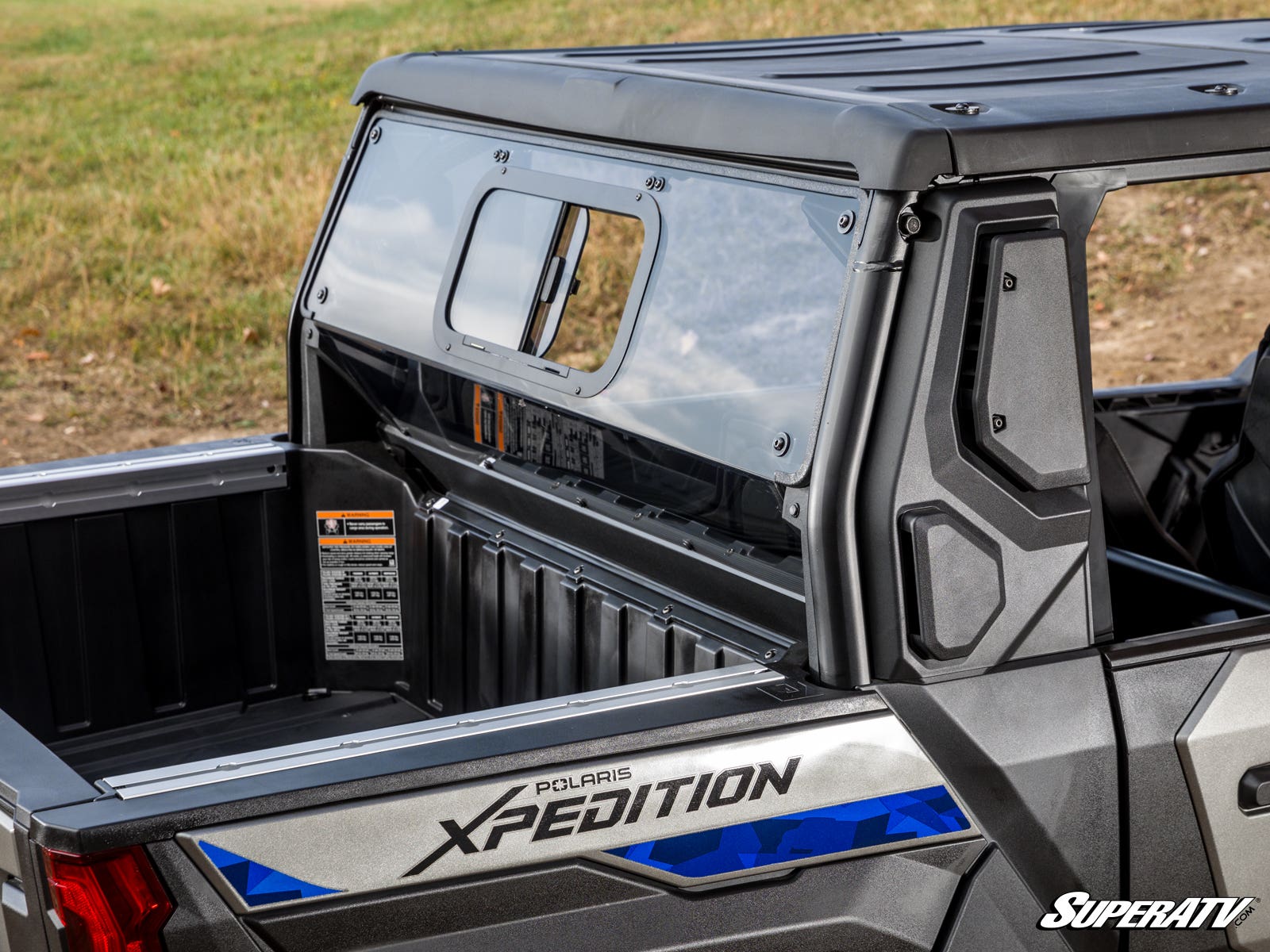Photo of SuperATV Polaris Xpedition XP Sliding Rear Windshield by SuperATV - Premium Windshields for UTVs / Side by Sides
