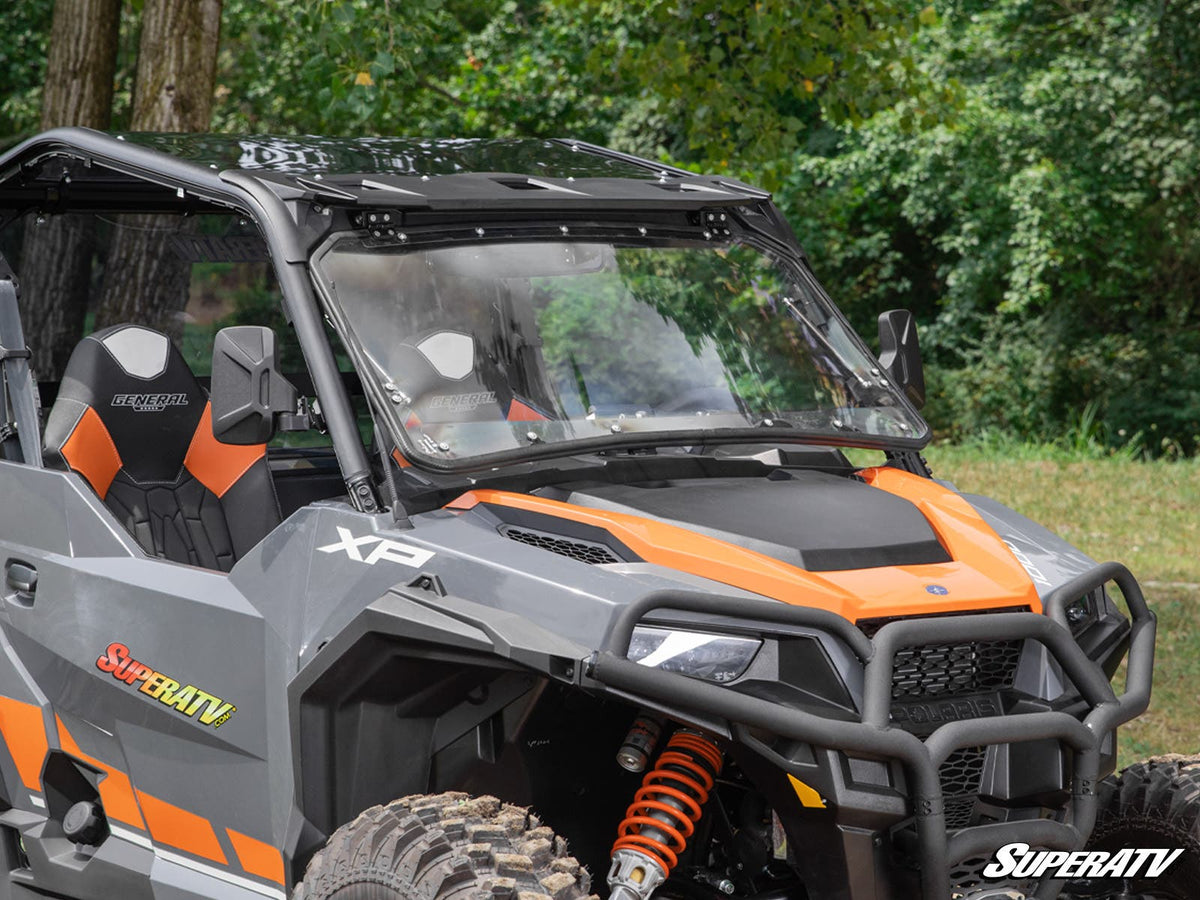 Photo of SuperATV Polaris General Scratch Resistant Flip Windshield by SuperATV - Premium Windshields for UTVs / Side by Sides