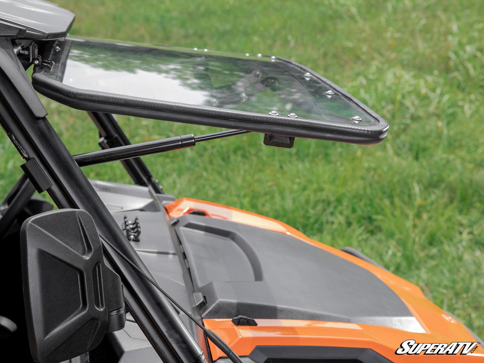 Photo of SuperATV Polaris General Scratch Resistant Flip Windshield by SuperATV - Premium Windshields for UTVs / Side by Sides