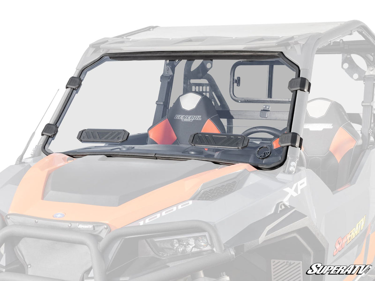 Photo of SuperATV Polaris General Scratch-Resistant Vented Full Windshield by SuperATV - Premium Windshields for UTVs / Side by Sides