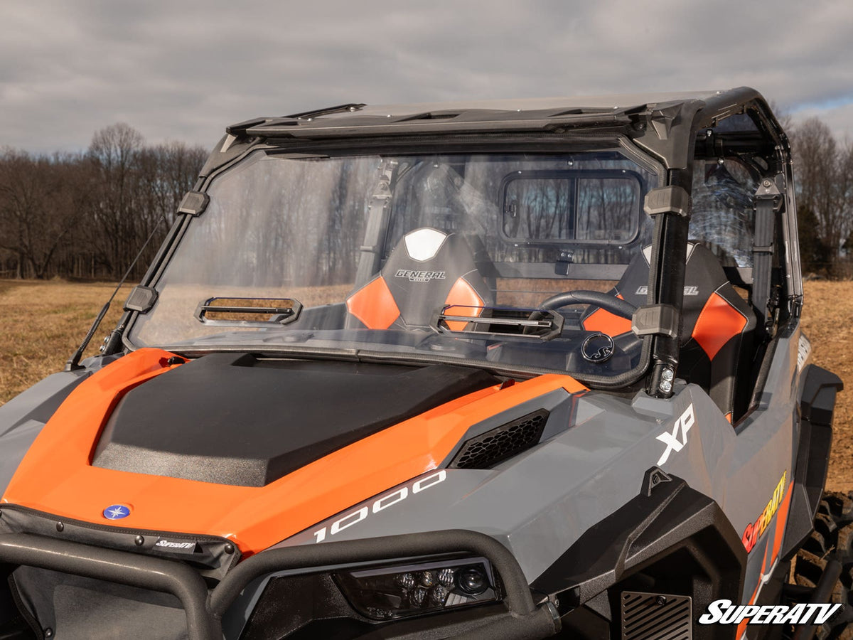 Photo of SuperATV Polaris General Scratch-Resistant Vented Full Windshield by SuperATV - Premium Windshields for UTVs / Side by Sides