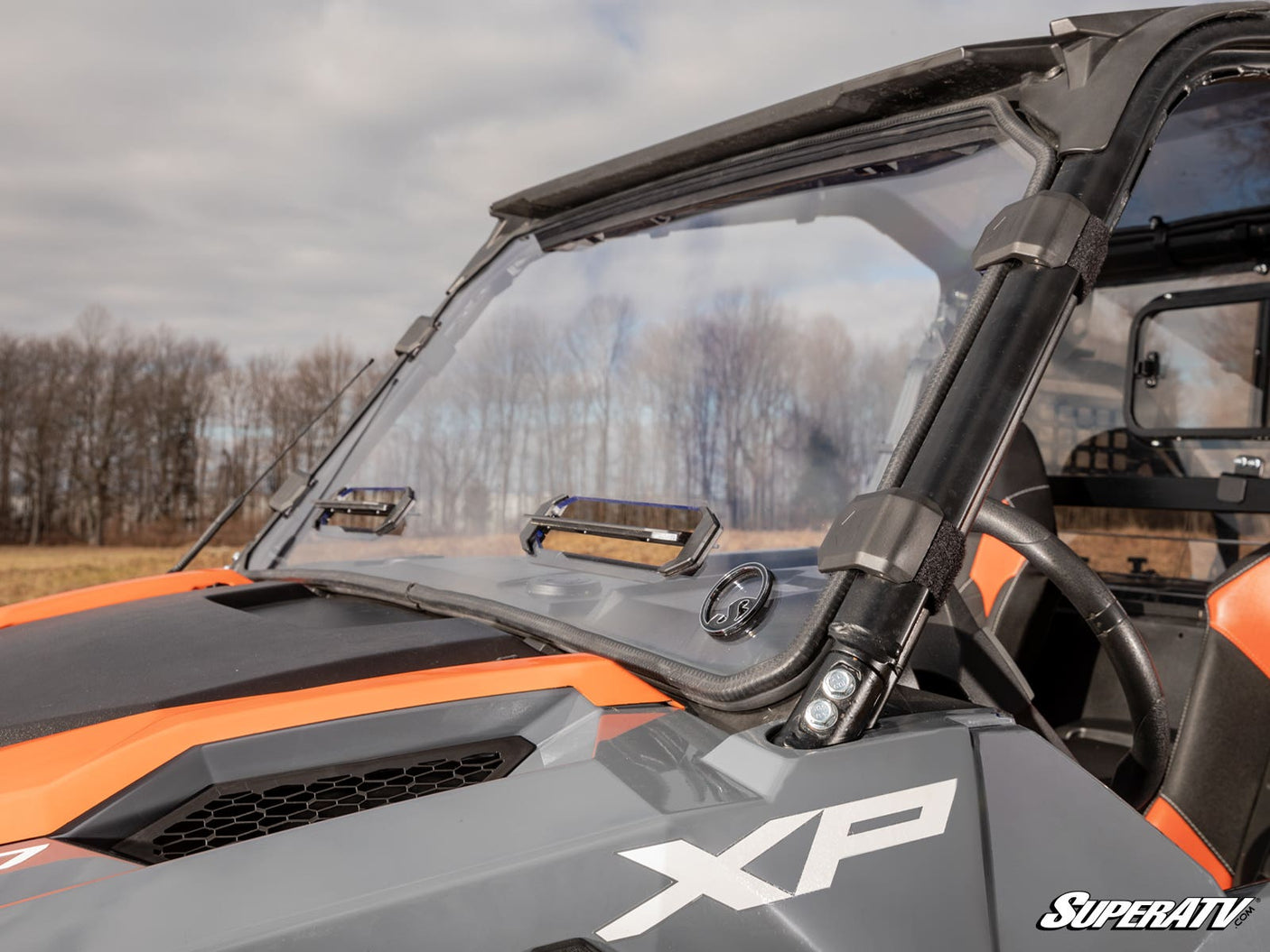 Photo of SuperATV Polaris General Scratch-Resistant Vented Full Windshield by SuperATV - Premium Windshields for UTVs / Side by Sides