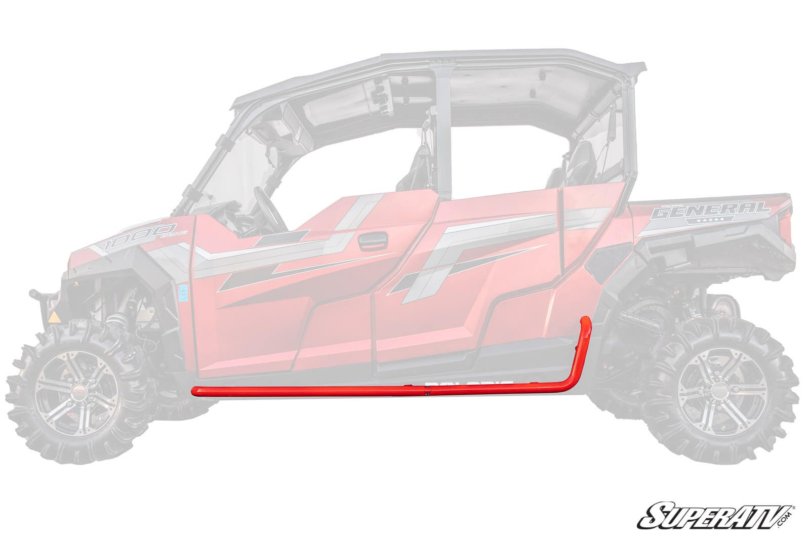 Photo of SuperATV Polaris General 4 Heavy Duty Nerf Bars by SuperATV - Premium Nerf Bars for UTVs / Side by Sides