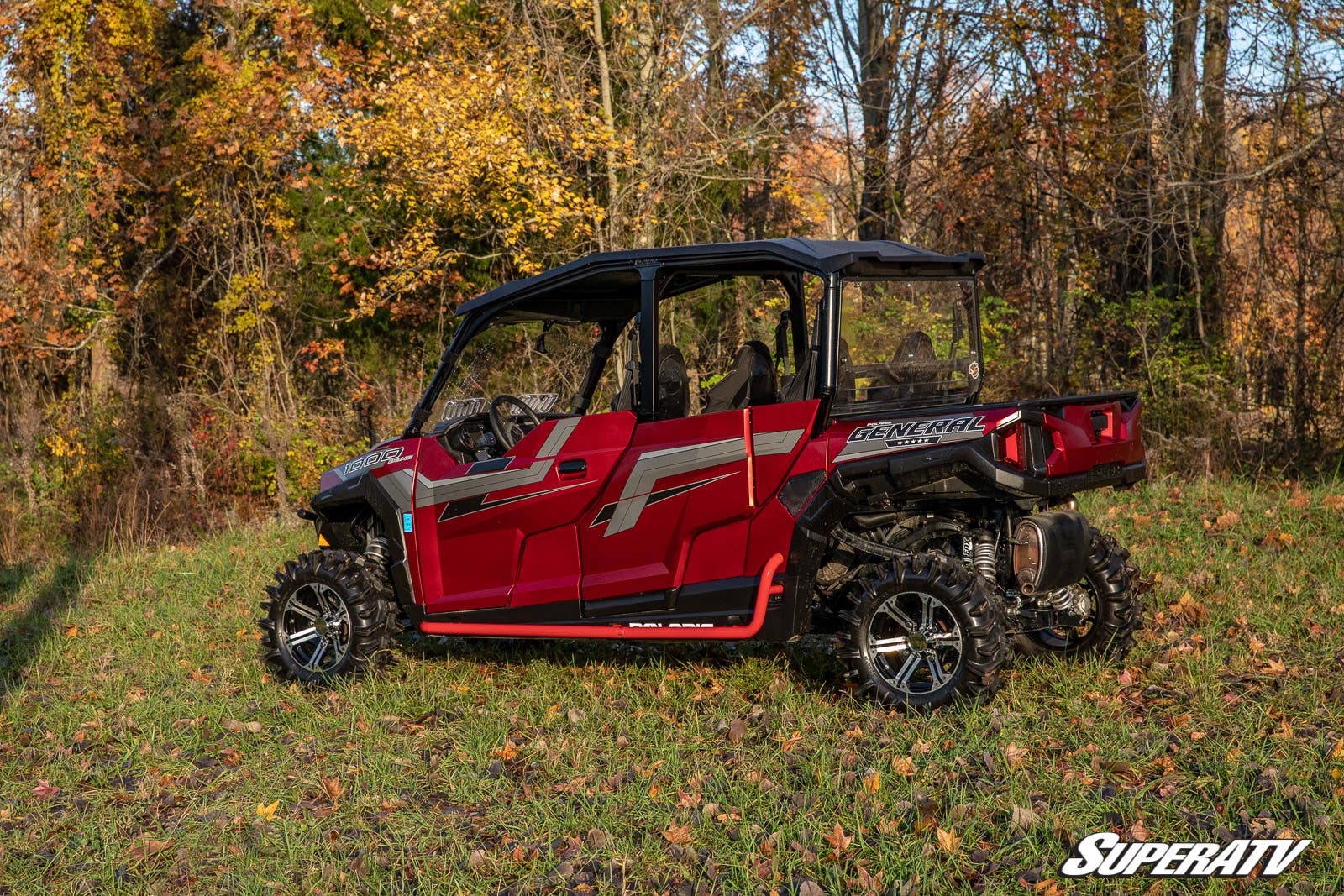 Photo of SuperATV Polaris General 4 Heavy Duty Nerf Bars by SuperATV - Premium Nerf Bars for UTVs / Side by Sides
