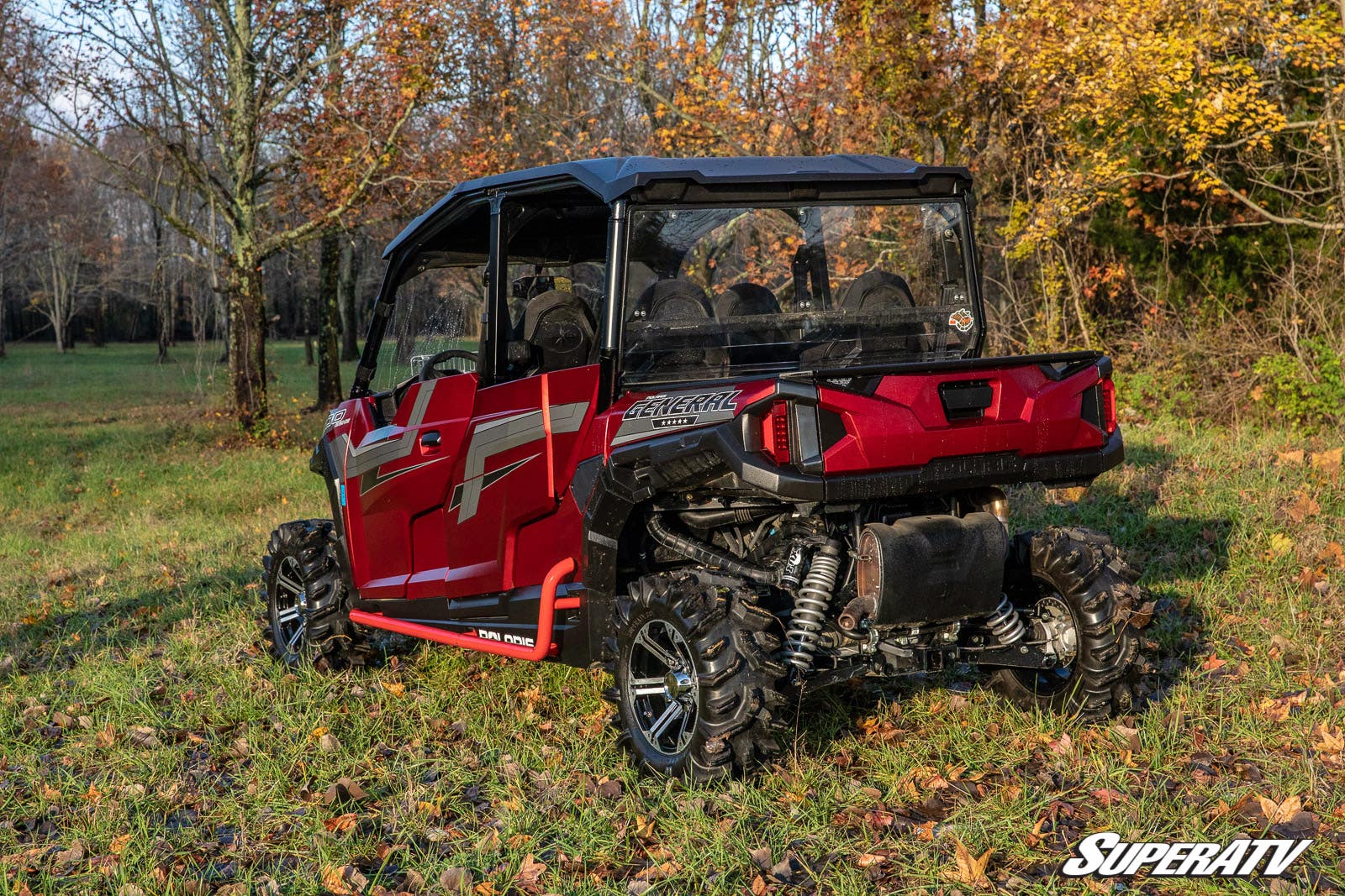Photo of SuperATV Polaris General 4 Heavy Duty Nerf Bars by SuperATV - Premium Nerf Bars for UTVs / Side by Sides