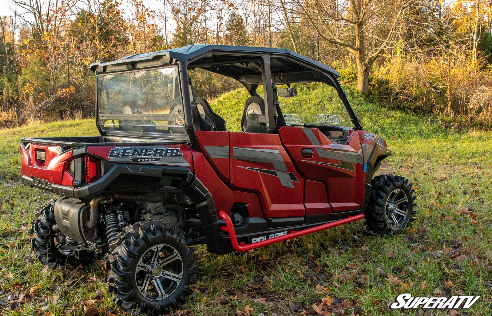 Photo of SuperATV Polaris General 4 Heavy Duty Nerf Bars by SuperATV - Premium Nerf Bars for UTVs / Side by Sides