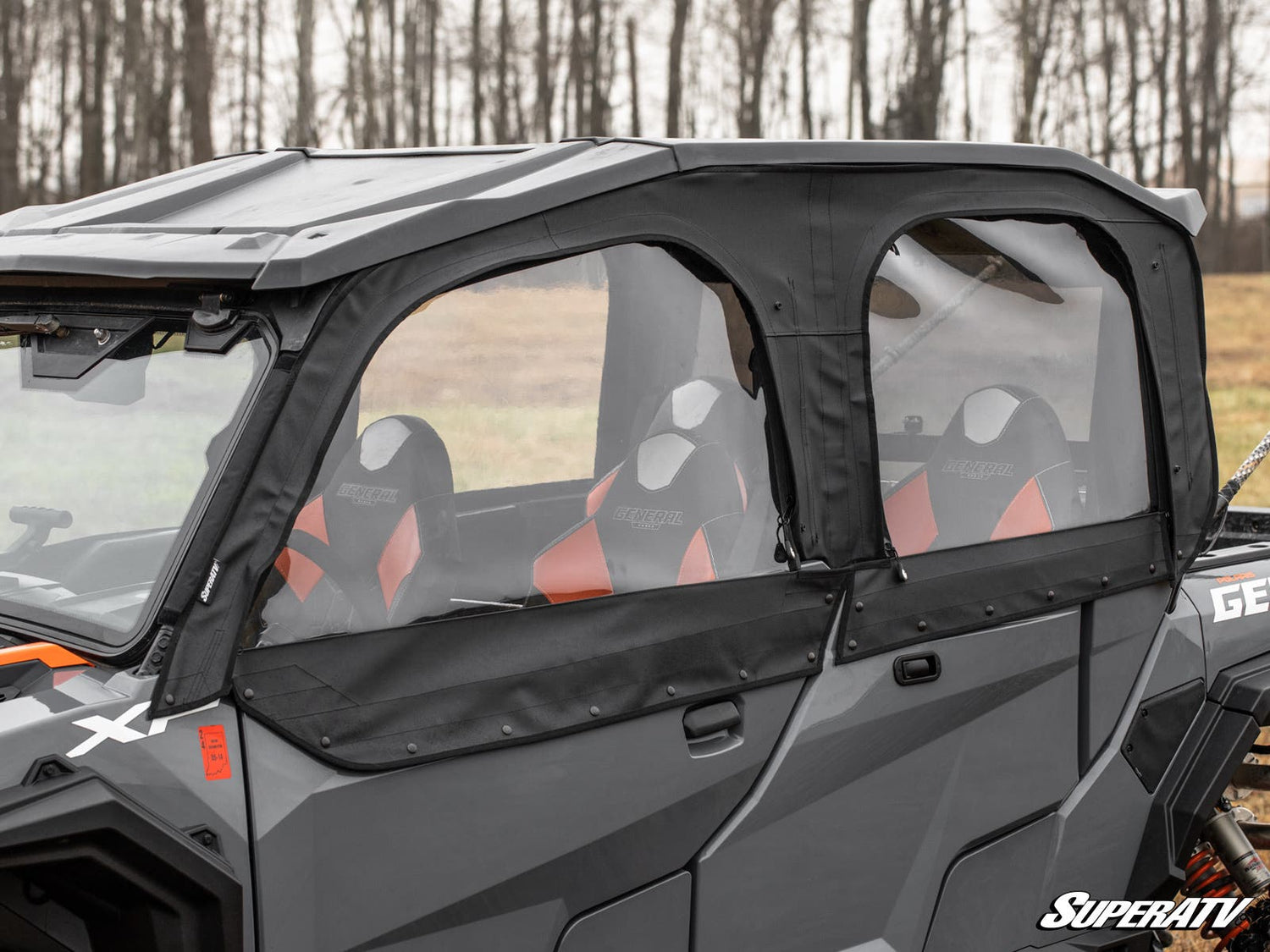 Photo of SuperATV Polaris General XP 1000 Primal Soft Cab Enclosure Upper Doors by SuperATV - Premium Doors for UTVs / Side by Sides
